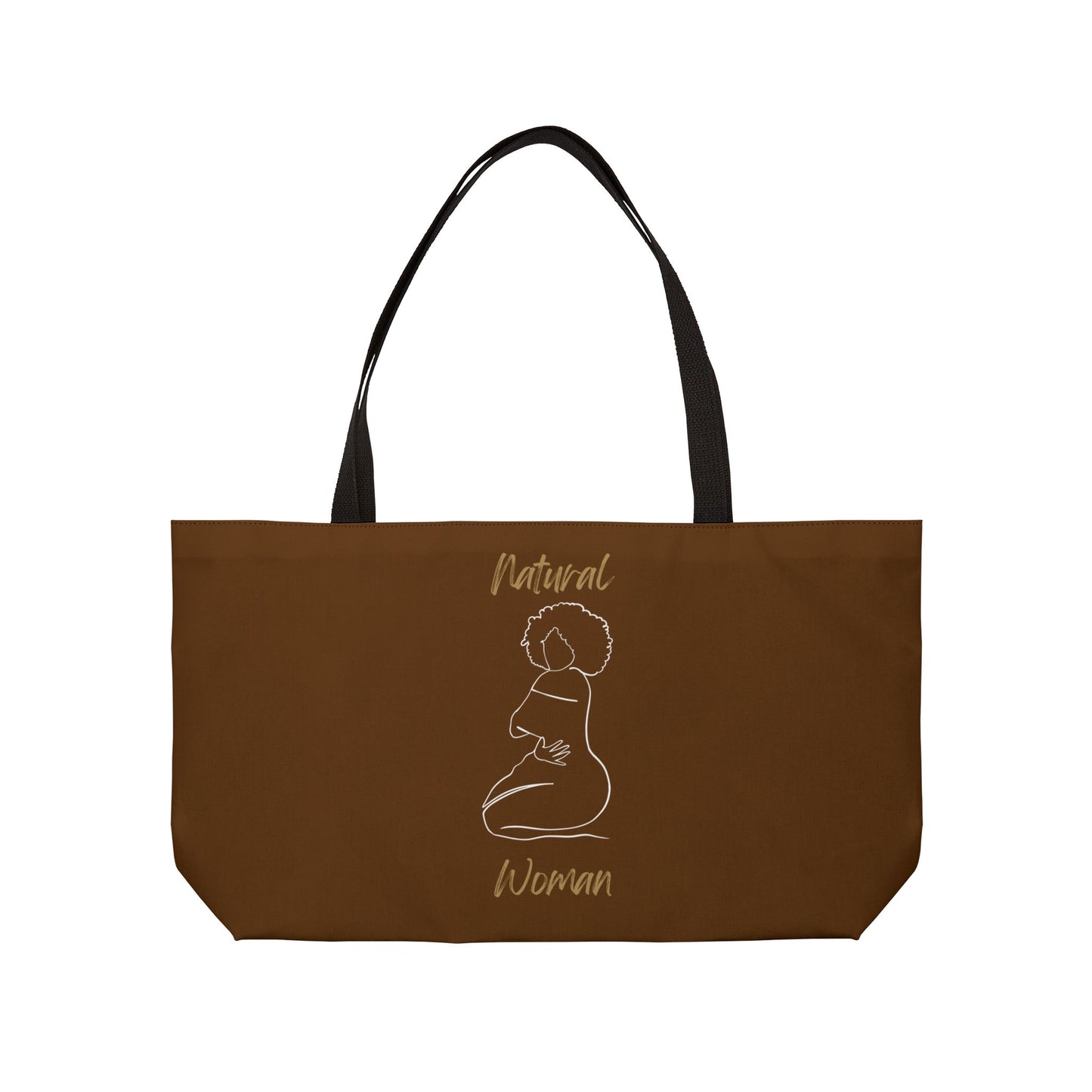 Natural Woman Hug (WL) Weekender Tote Bag BROWN