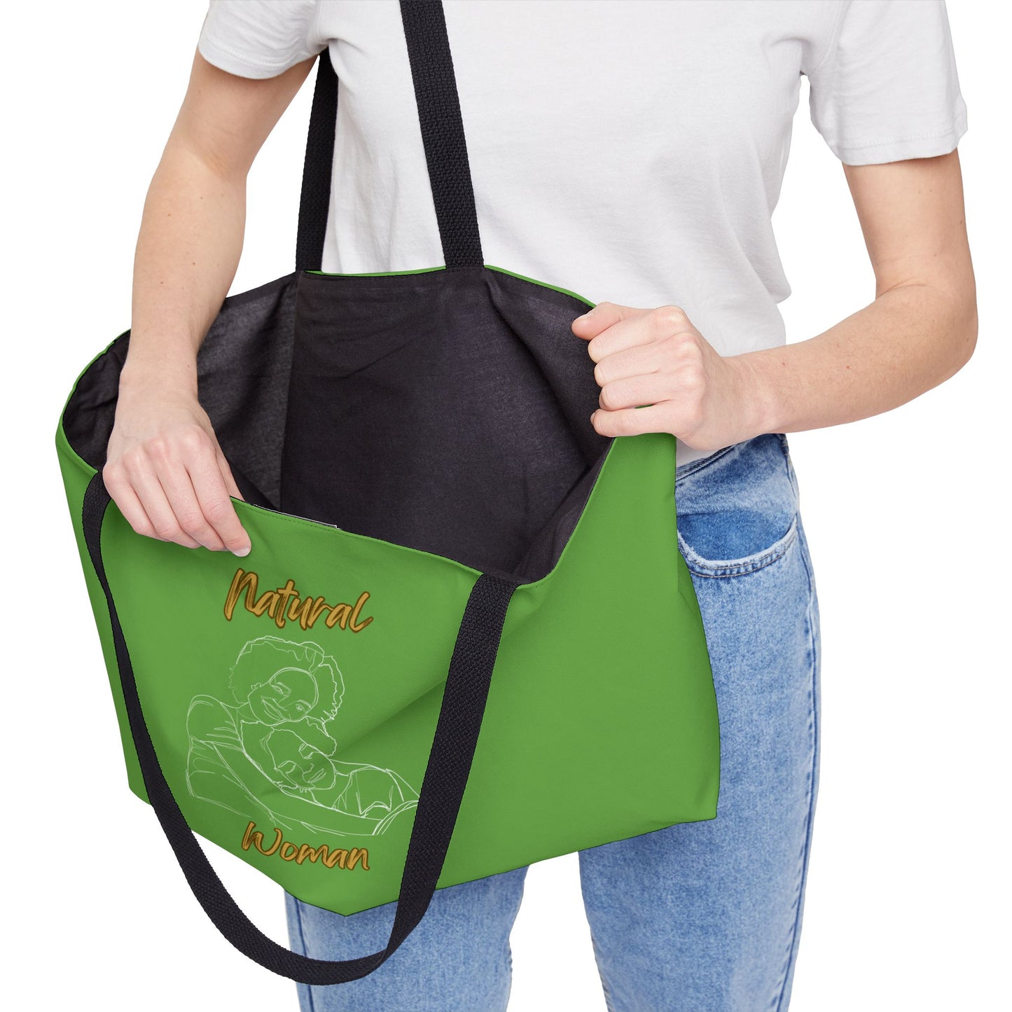 Natural Woman Loving Embrace (WL) Weekender Tote Bag GREEN