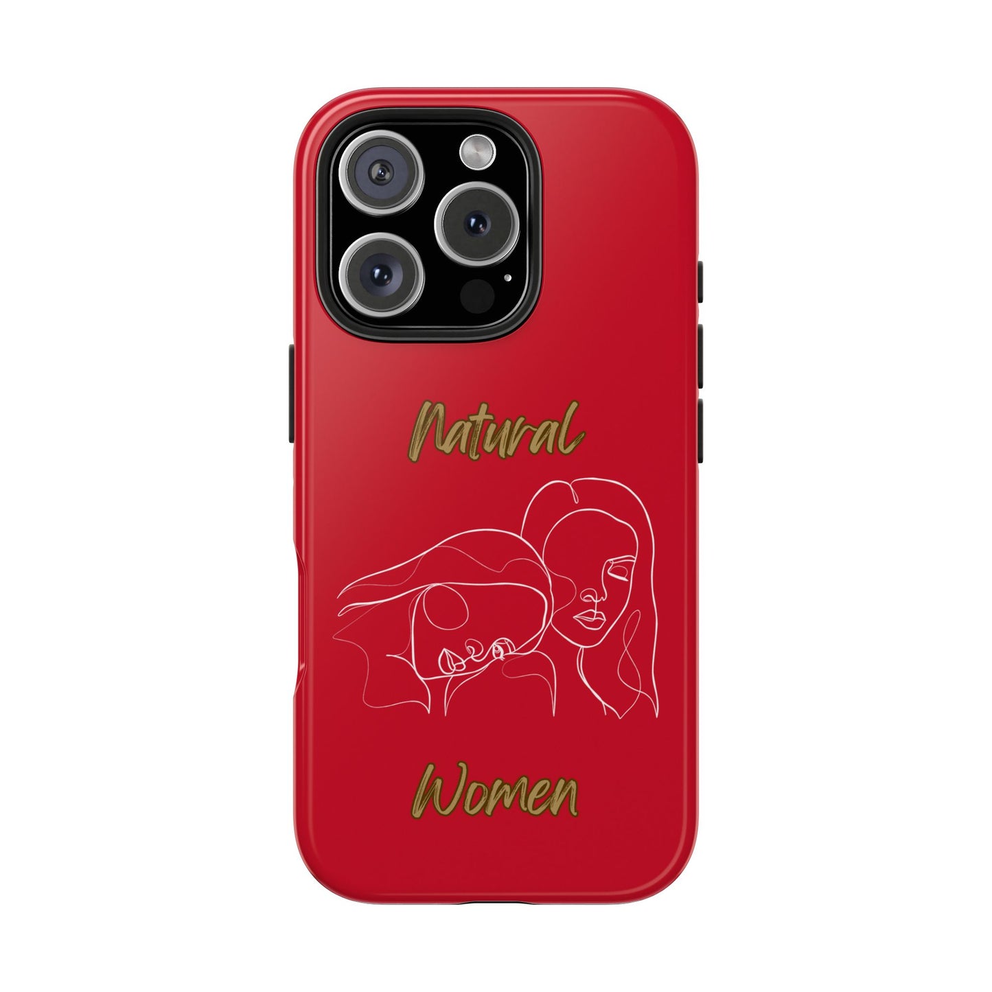 Natural Woman Sisters (WL)Tough Phone Cases DARK RED