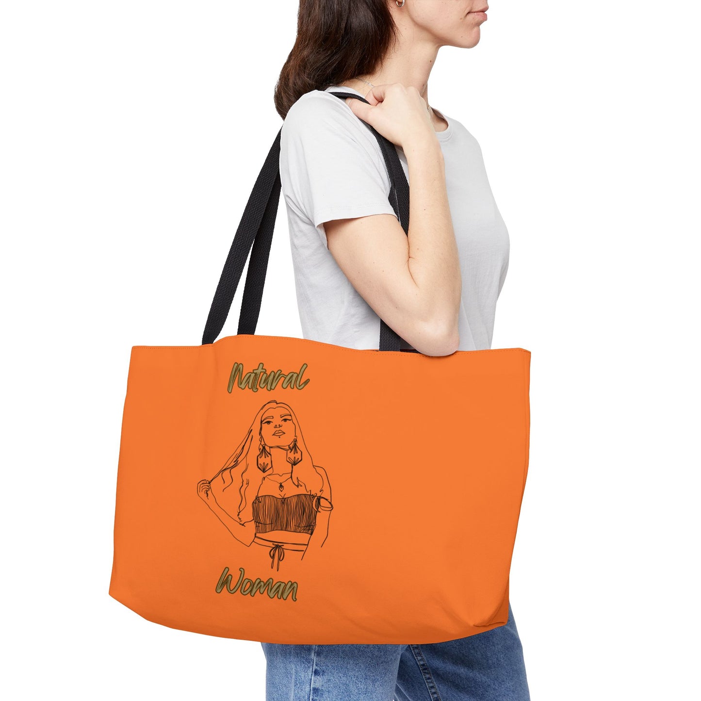 Natural Woman Thinking (BL) Weekender Tote Bag CRUSTA