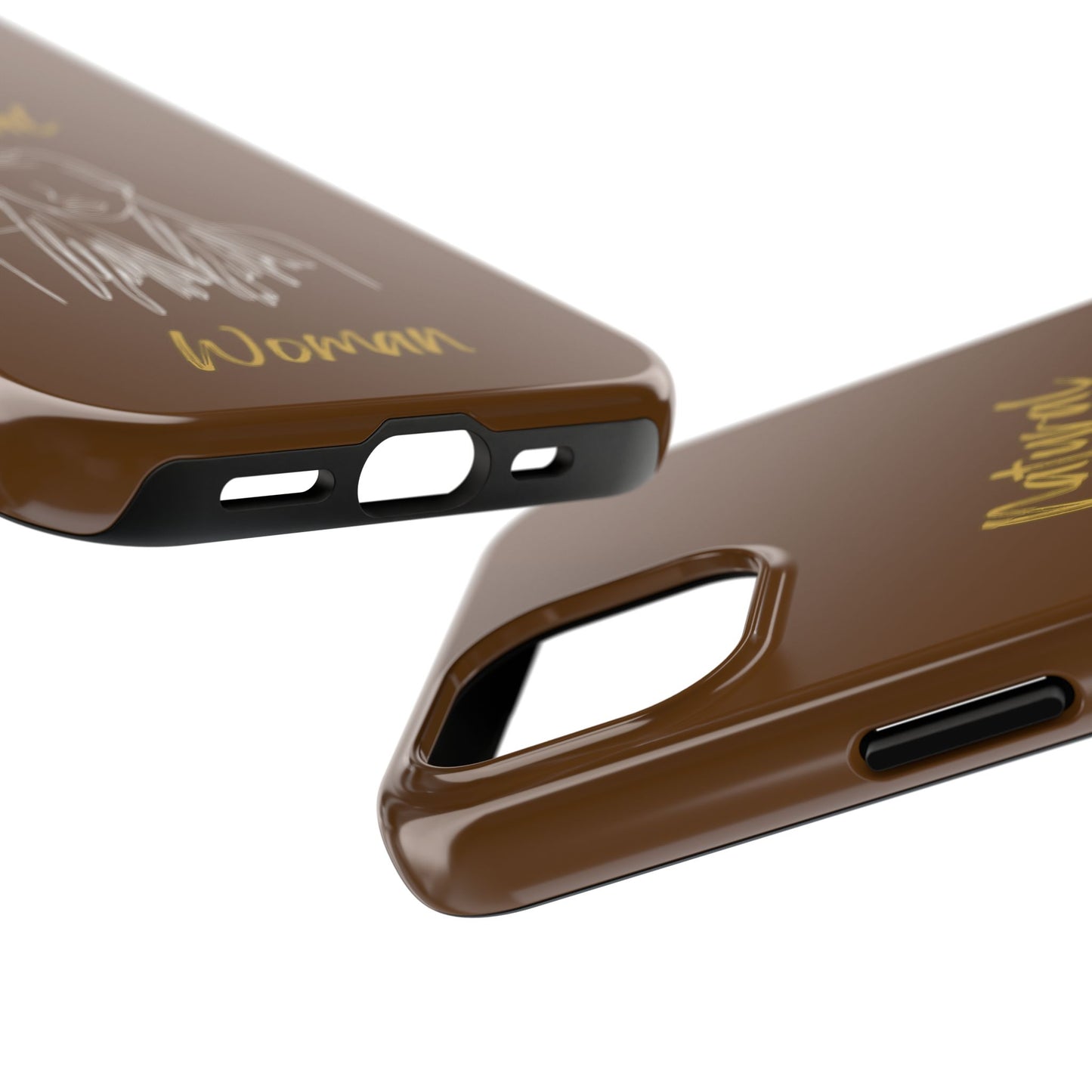 Natural Woman Content (WL)Tough Phone Cases BROWN