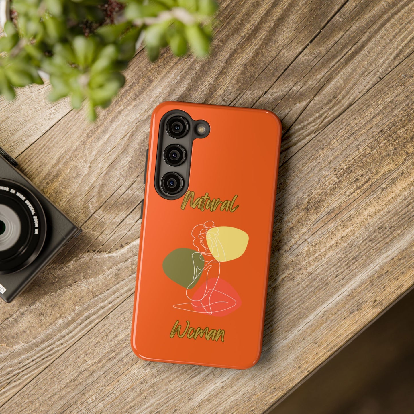Natural Woman Colorful Pose (WL)Tough Phone Cases ORANGE