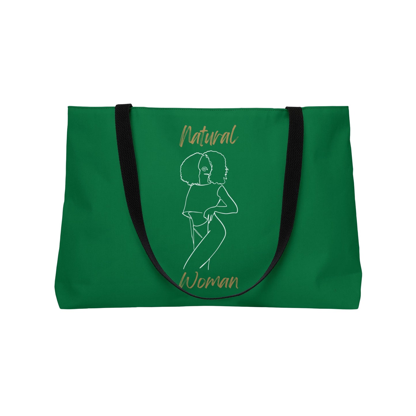 Natural Woman Pose (BL) Weekender Tote Bag DARK GREEN