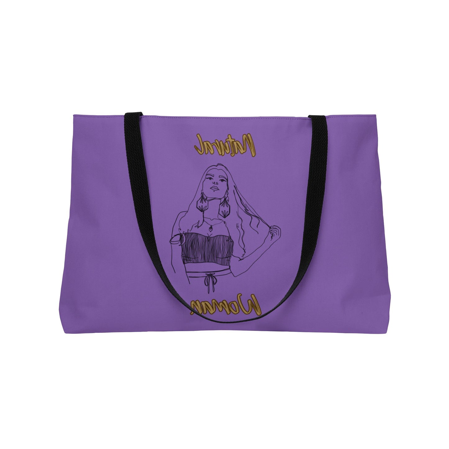 Natural Woman Thinking (BL) Weekender Tote Bag LIGHT PURPLE