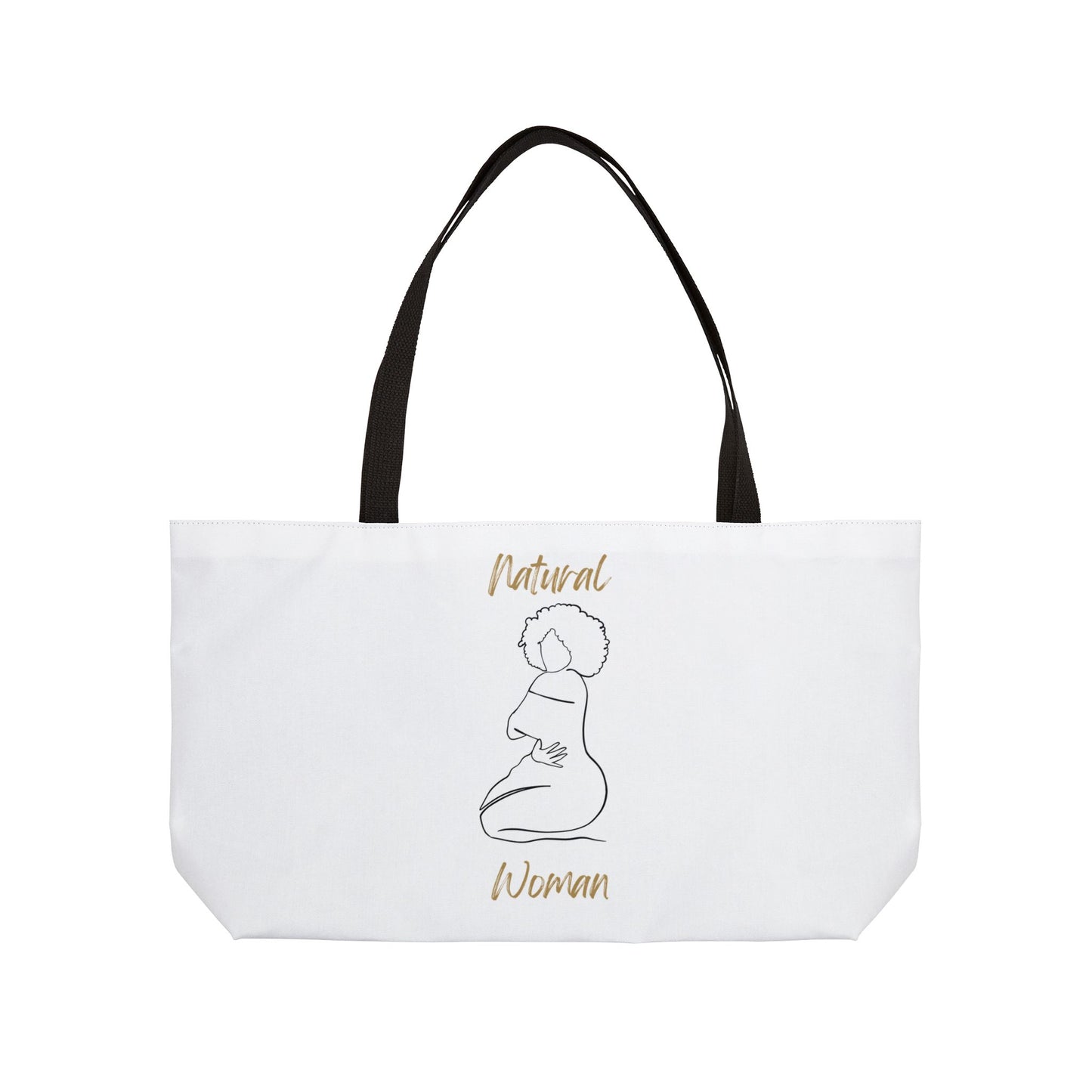 Natural Woman Hug (BL) Weekender Tote Bag WHITE