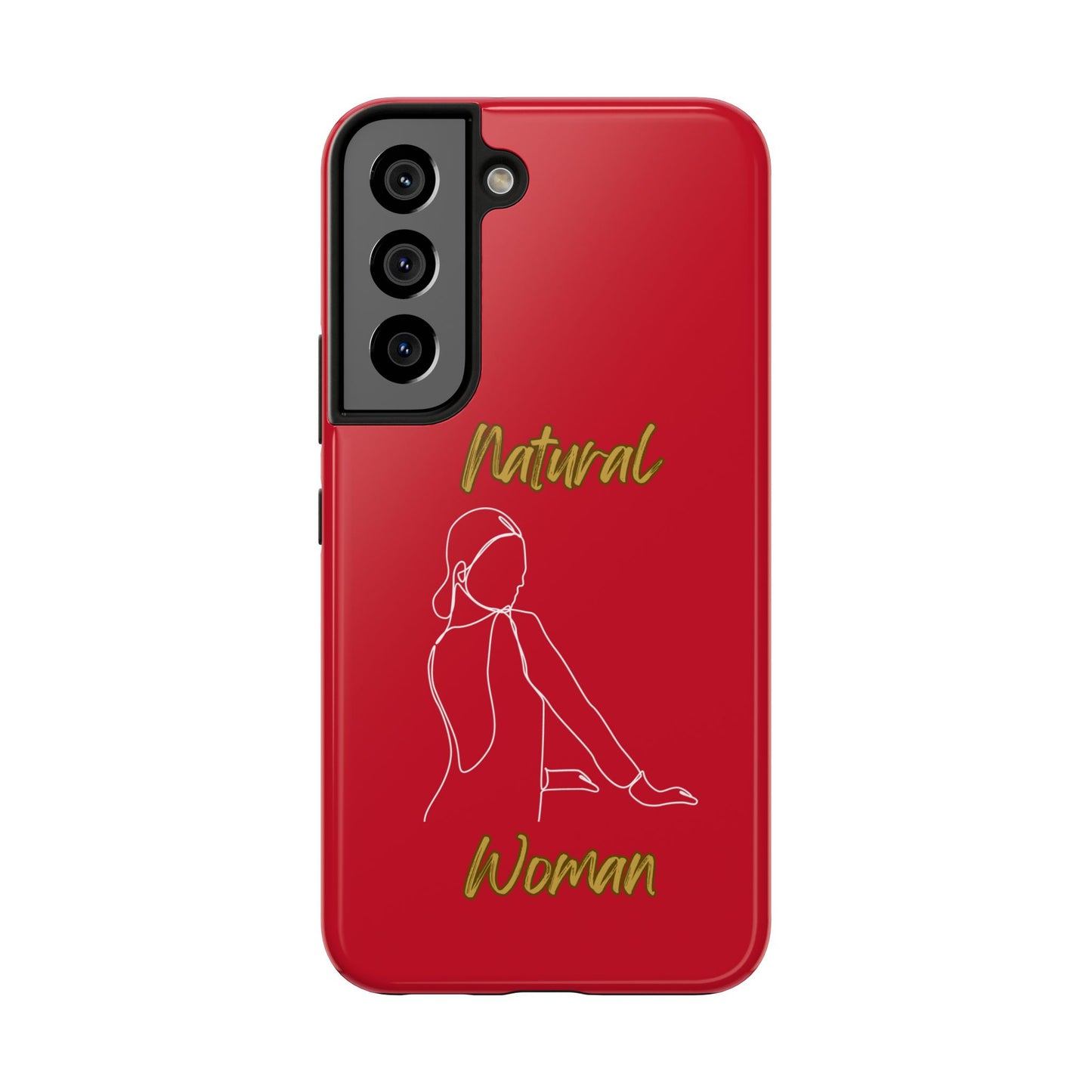 Natural Woman Hands Free (WL)Tough Phone Cases DARK RED