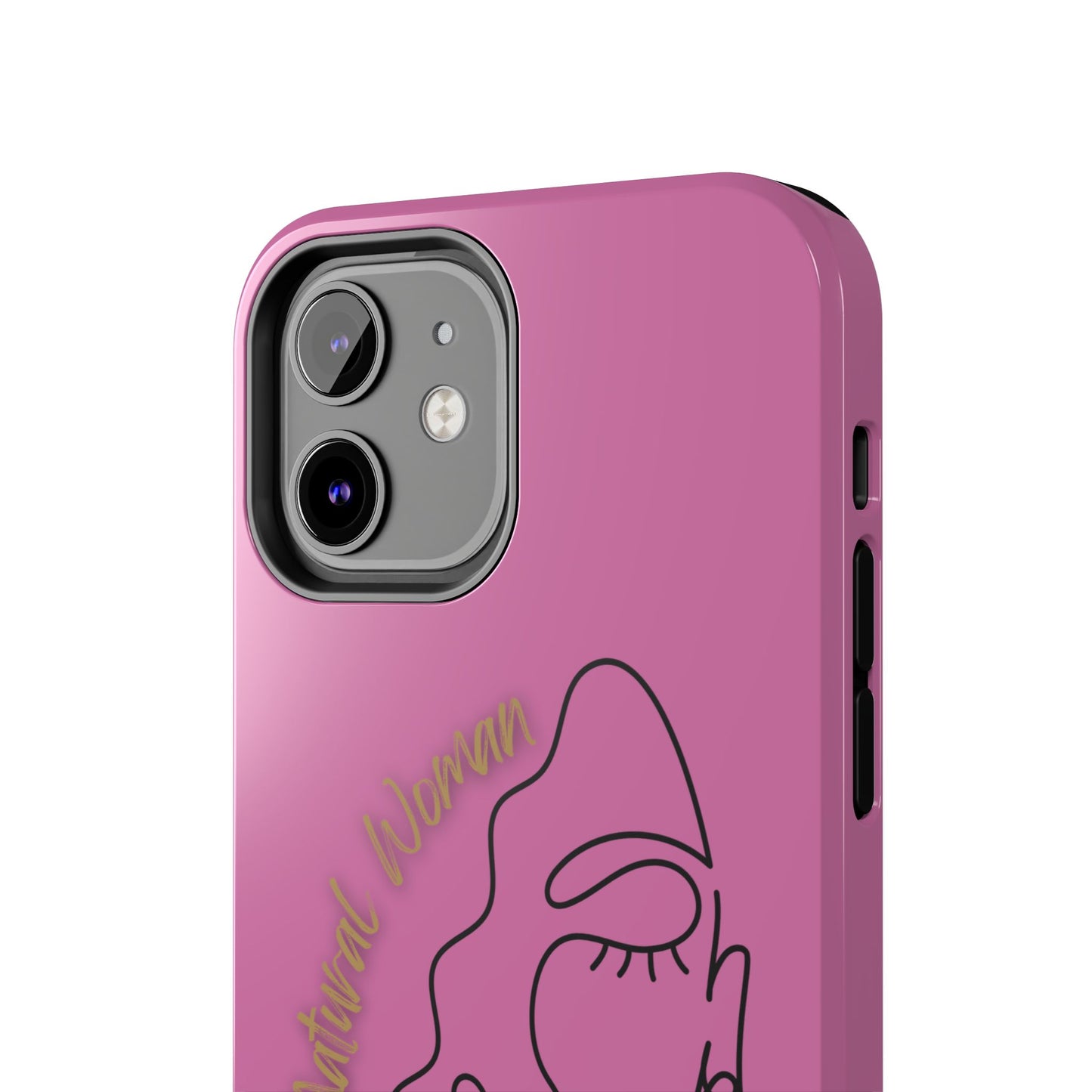 Natural Woman Half Face (BL)Tough Phone Case LIGHT PINK