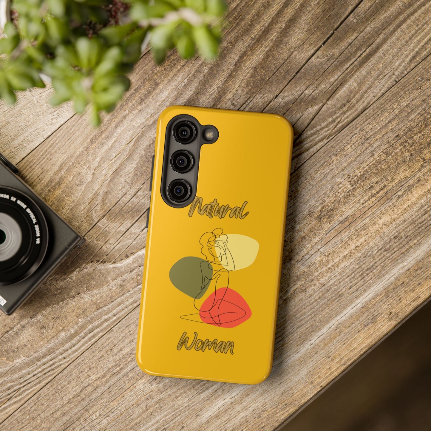 Natural Woman Colorful Pose (BL)Tough Phone Cases YELLOW