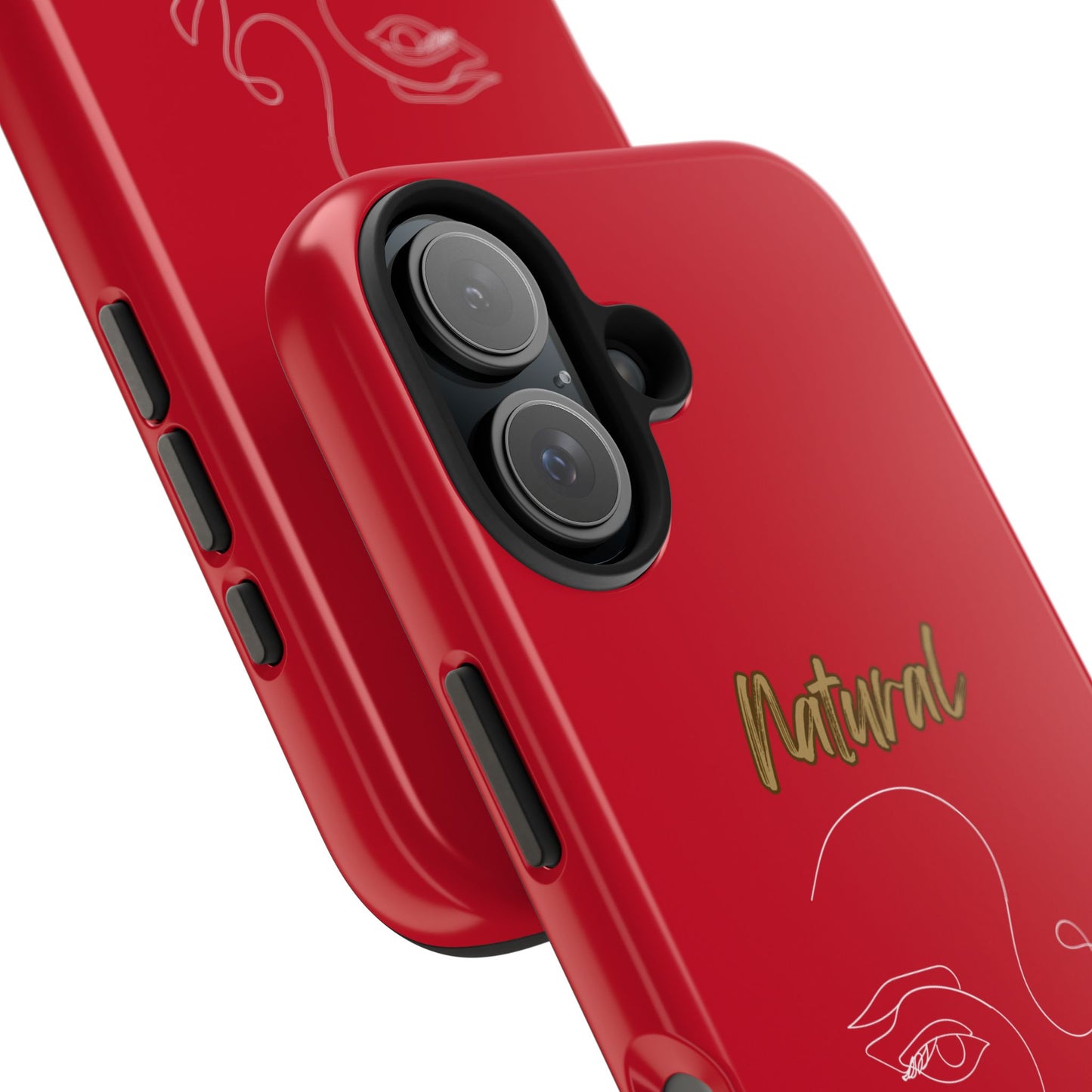Natural Woman Looking (WL) Tough Phone Cases DARK RED