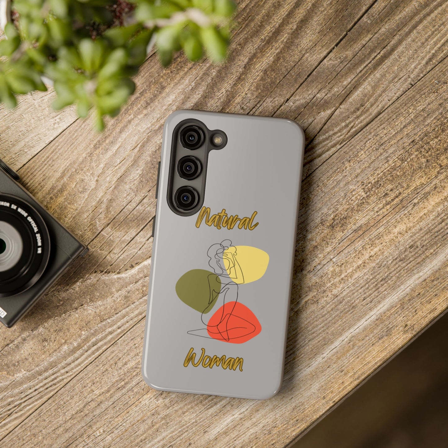 Natural Woman Colorful Pose (BL)Tough Phone Cases LIGHT GREY