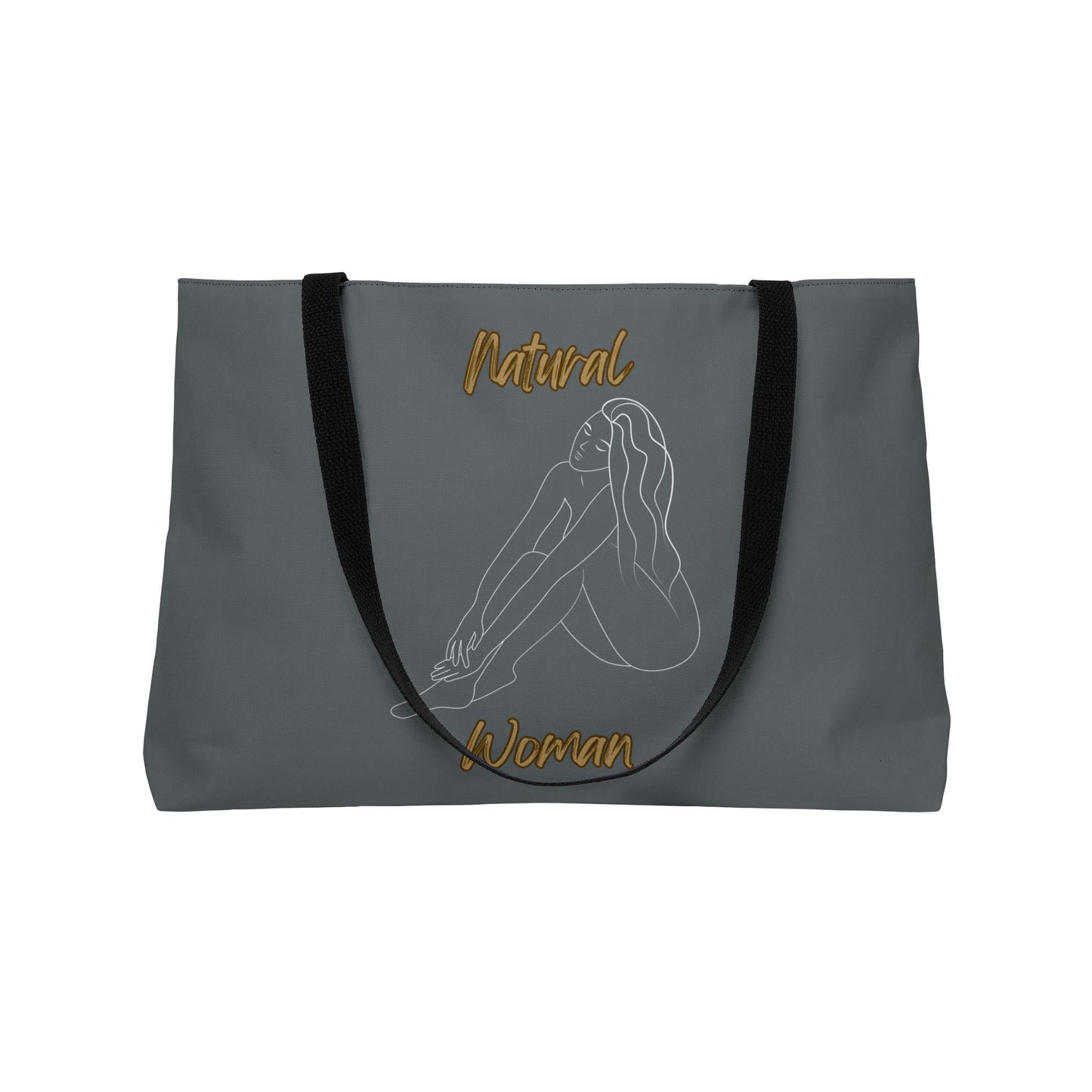 Natural Woman Beauty (WL) Weekender Tote Bag DARK GREY