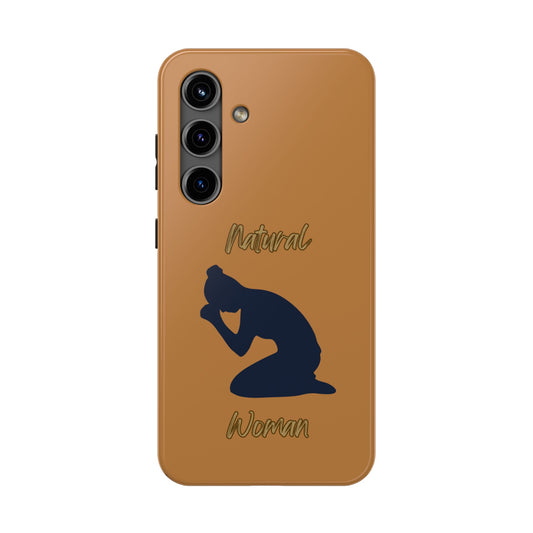 Natural Woman Pray (BL) Tough Phone Cases LIGHT BROWN