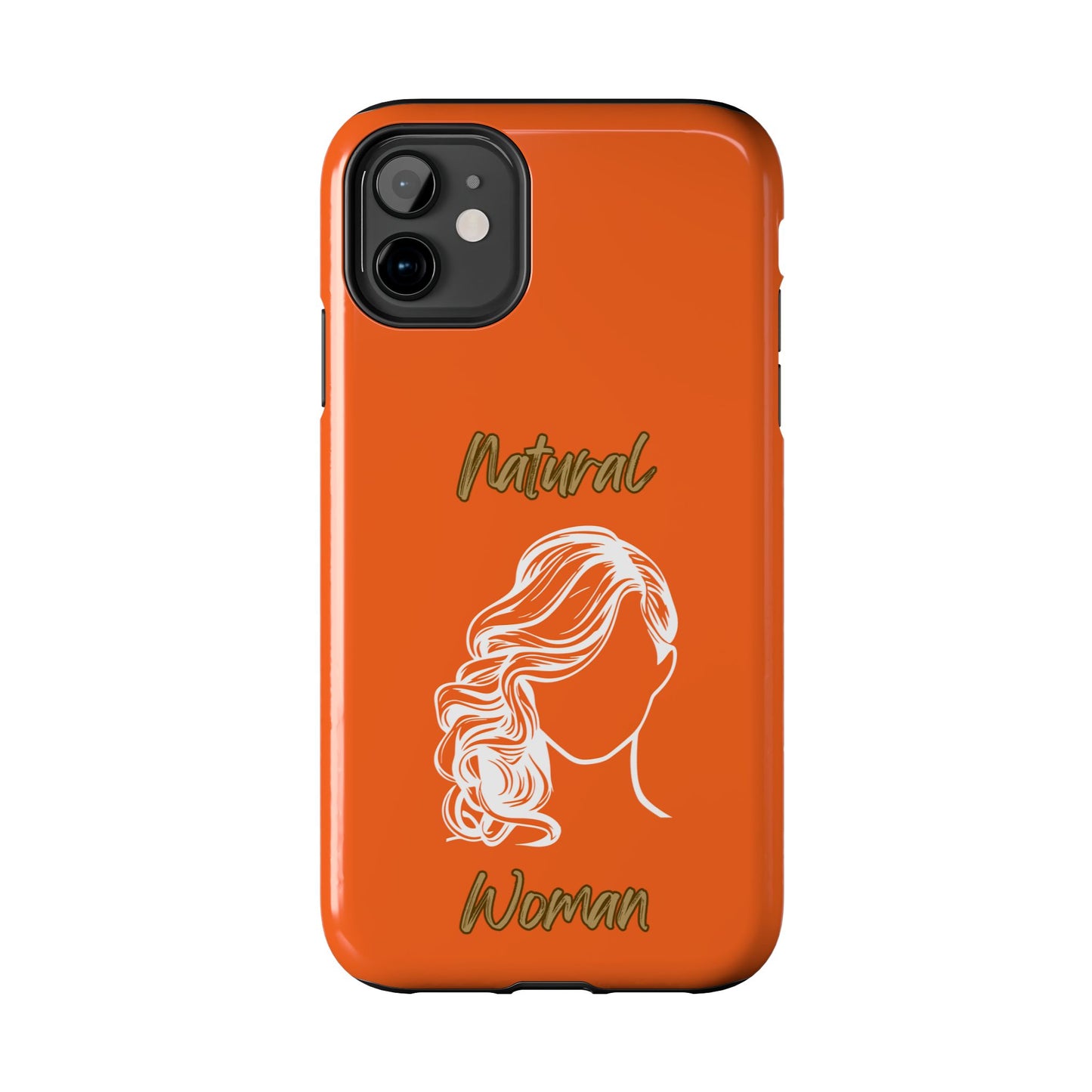 Natural Woman Long Curl (WL)Tough Phone Cases ORANGE