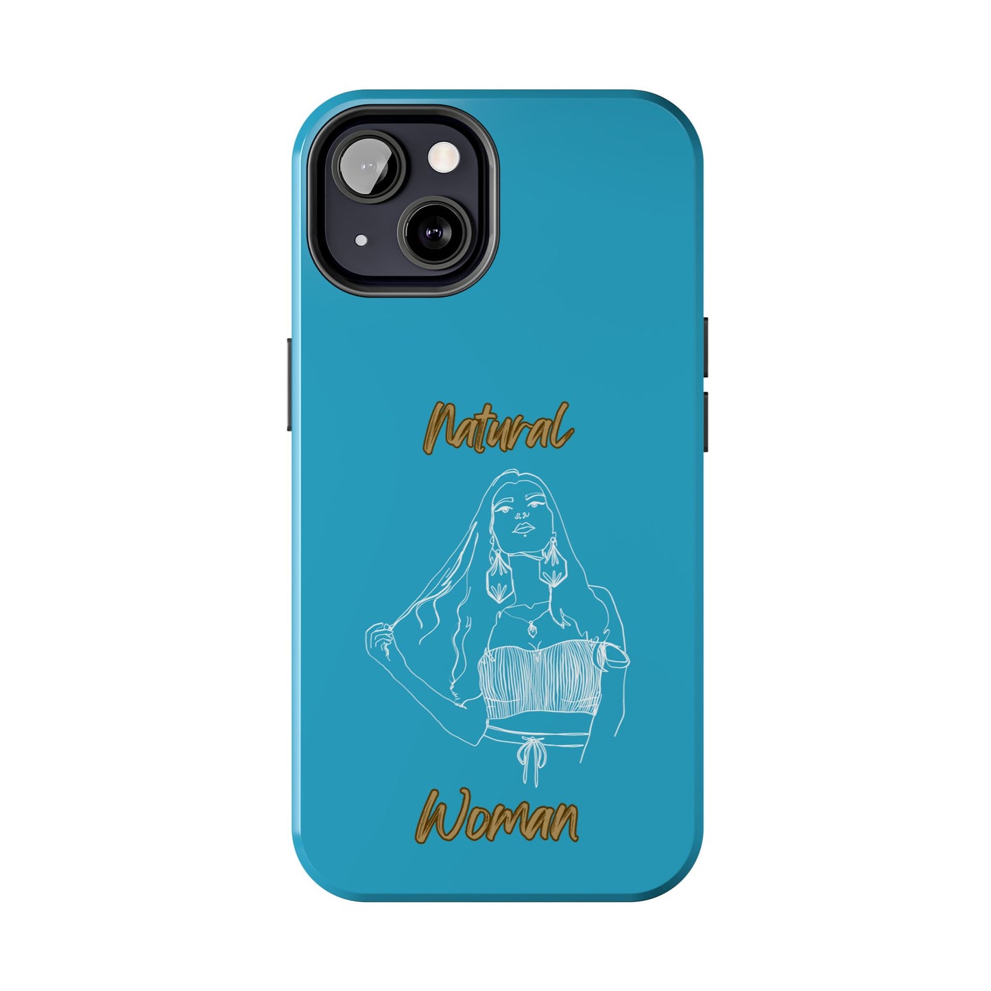 Natural Woman Thinking (WL)Tough Phone Cases TURQUOISE