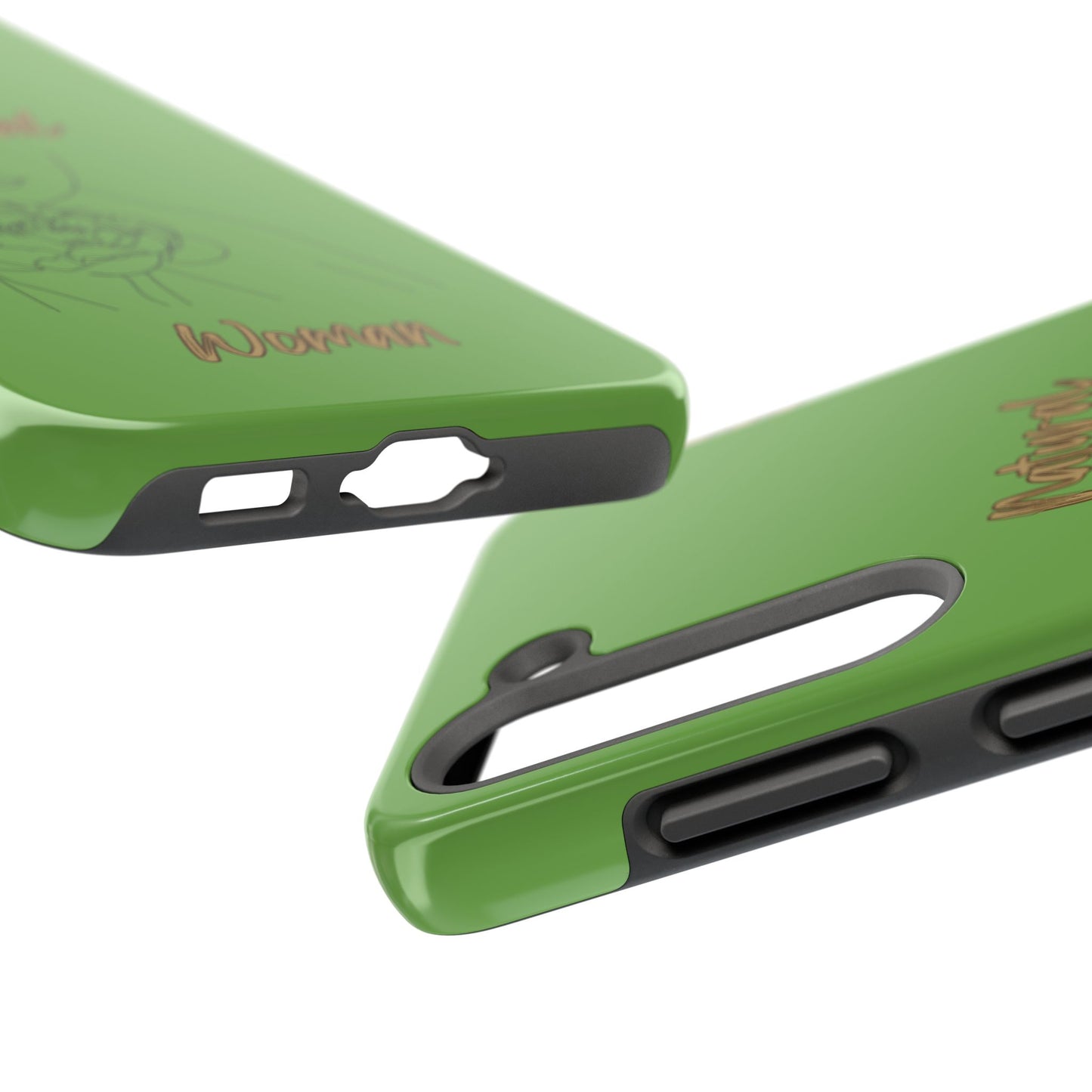 Natural Woman Kissed Flower (BL)Tough Phone Cases GREEN