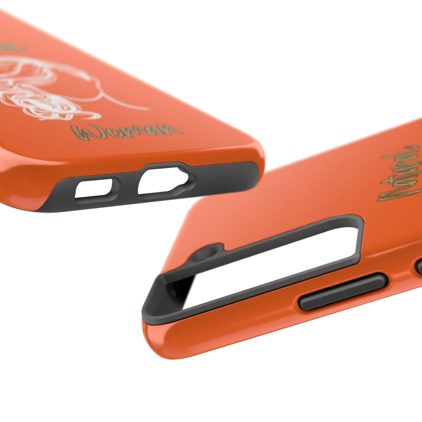 Natural Woman Long Curl (WL)Tough Phone Cases ORANGE