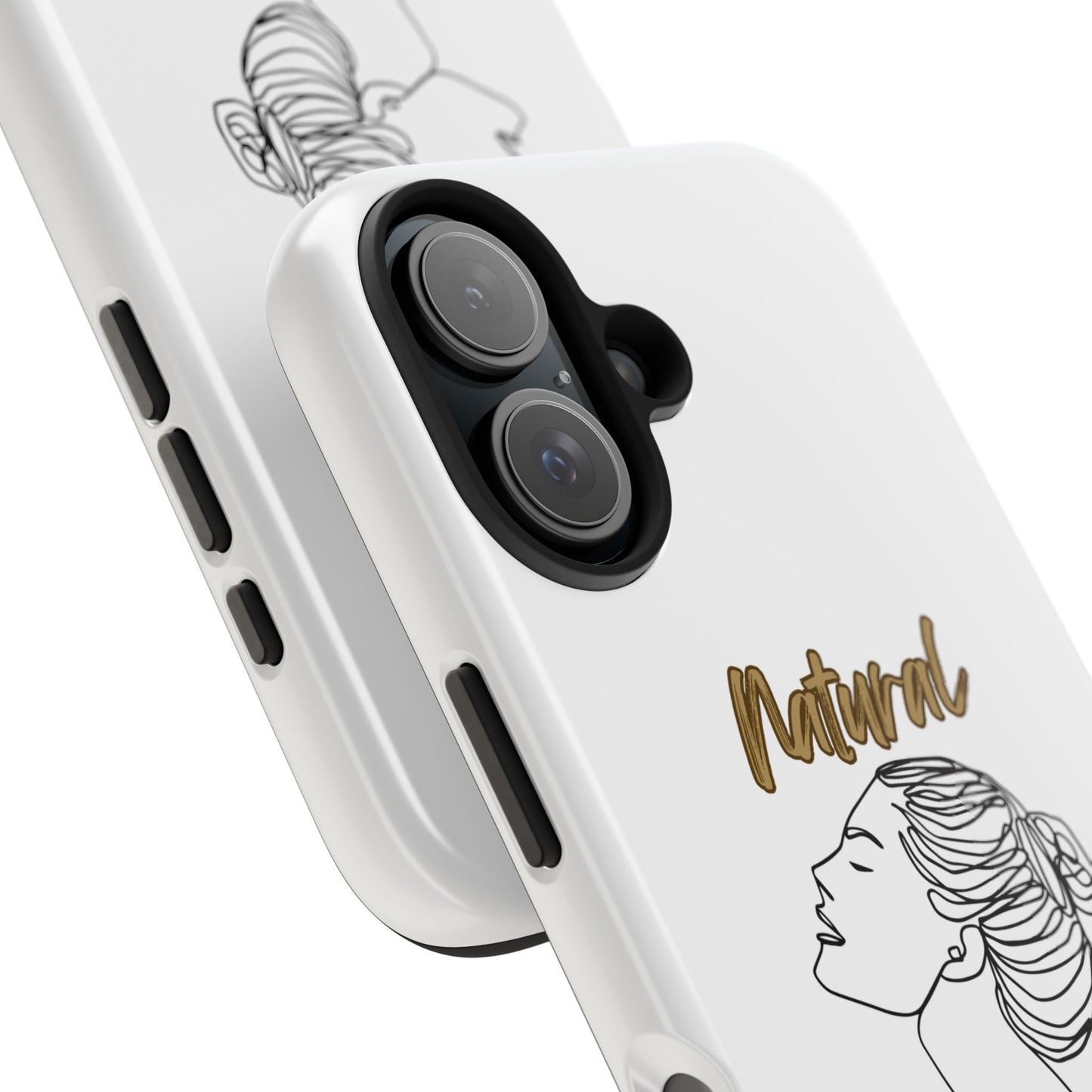 Natural Woman Wet Bun (BL) Tough Phone Cases WHITE