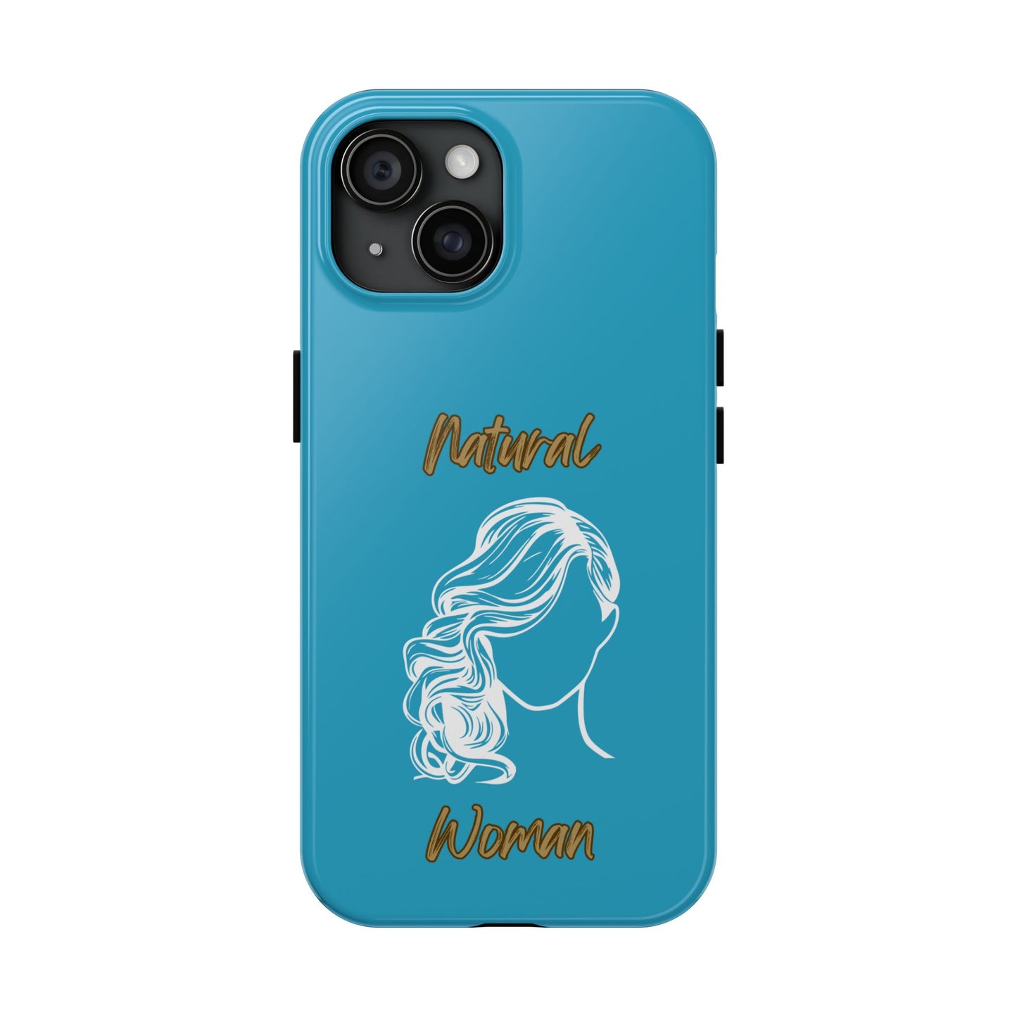 Natural Woman Long Curl (WL)Tough Phone Cases TURQUOISE