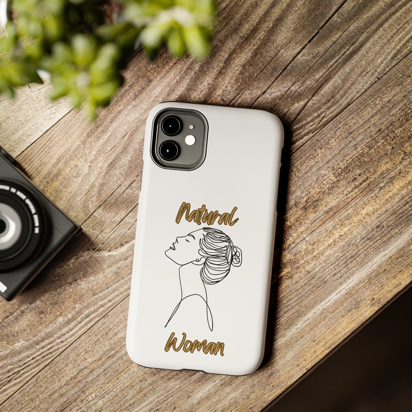 Natural Woman Wet Bun (BL) Tough Phone Cases WHITE