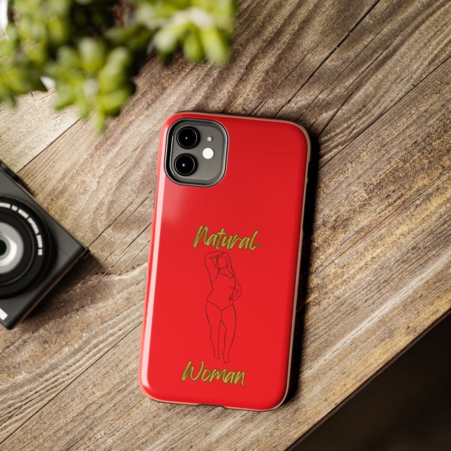 Natural Woman Looking Good (BL)Tough Phone Cases RED