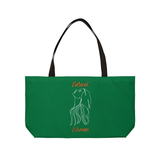 Natural Woman Appreciation (WL) WeekenderTote Bag DARK GREEN