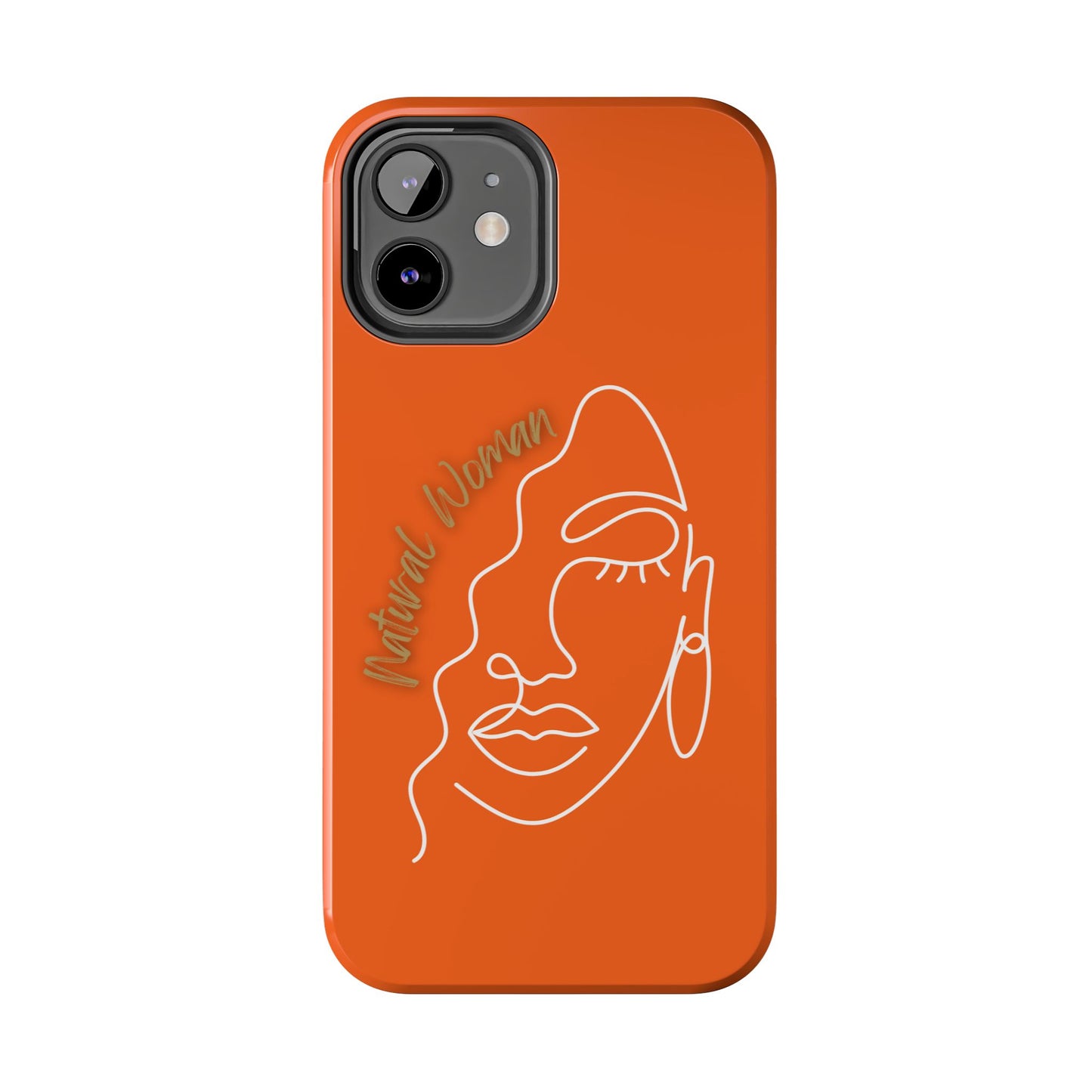 Natural Woman Half Face (WL)Tough Phone Case ORANGE