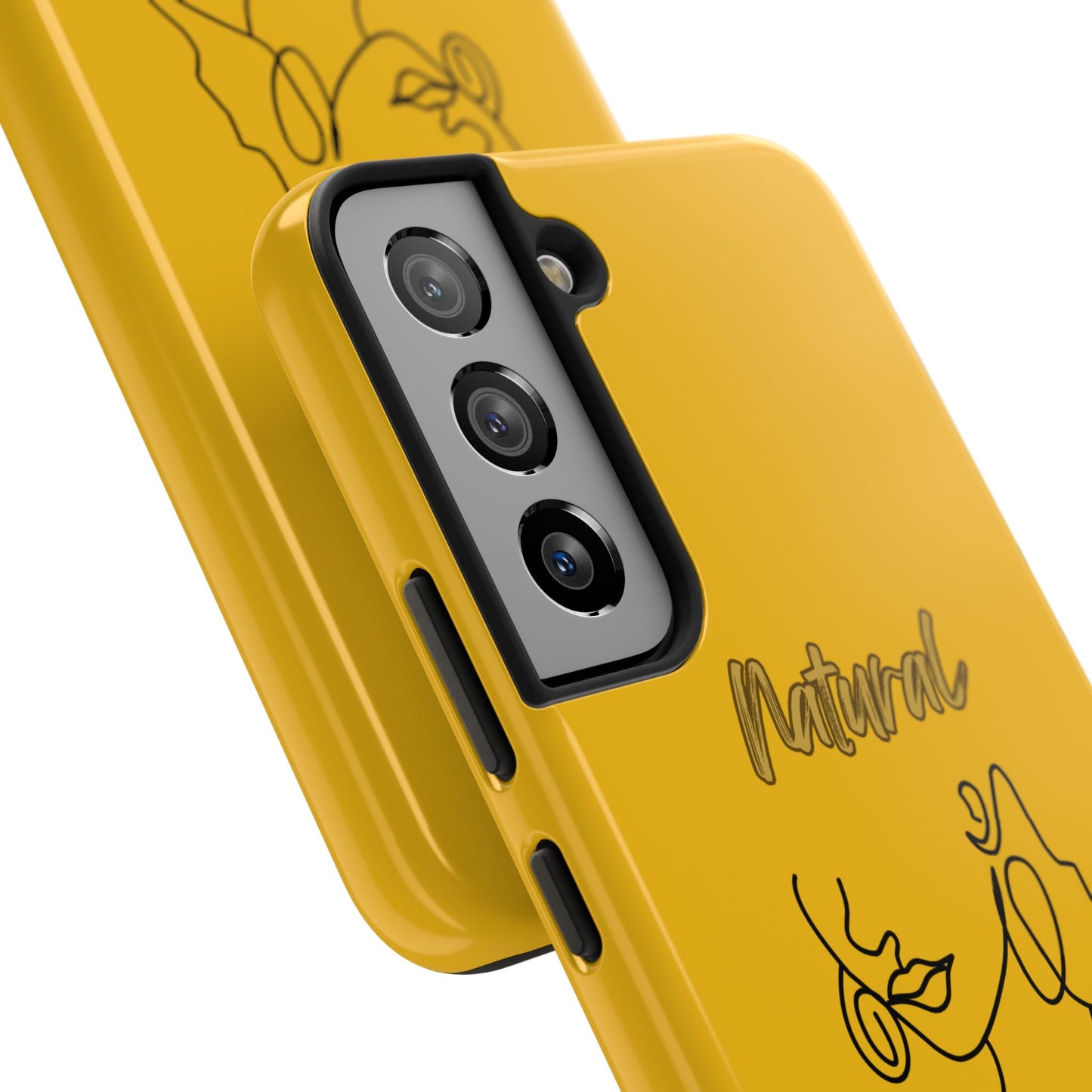 Natural Woman Lips (BL)Tough Phone Cases YELLOW