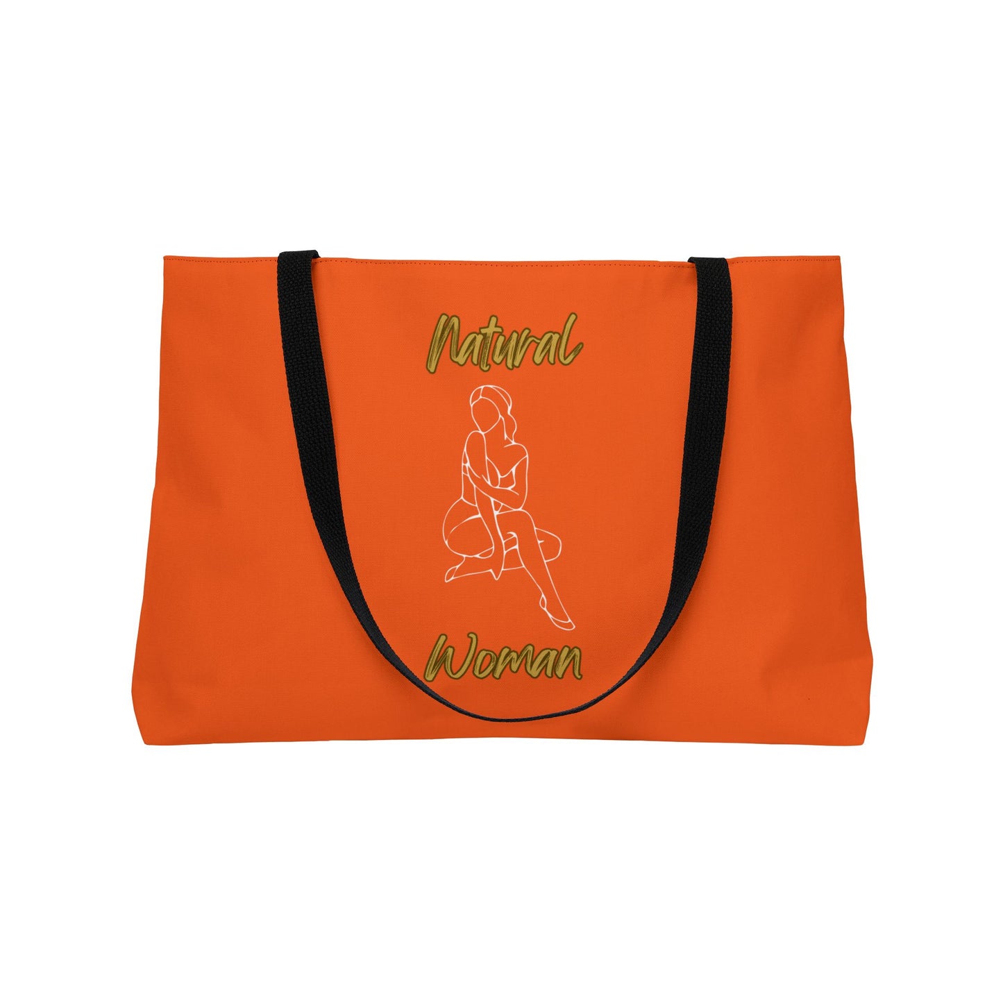 Natural Woman Shoulder Action (WL) Weekender Tote Bag ORANGE