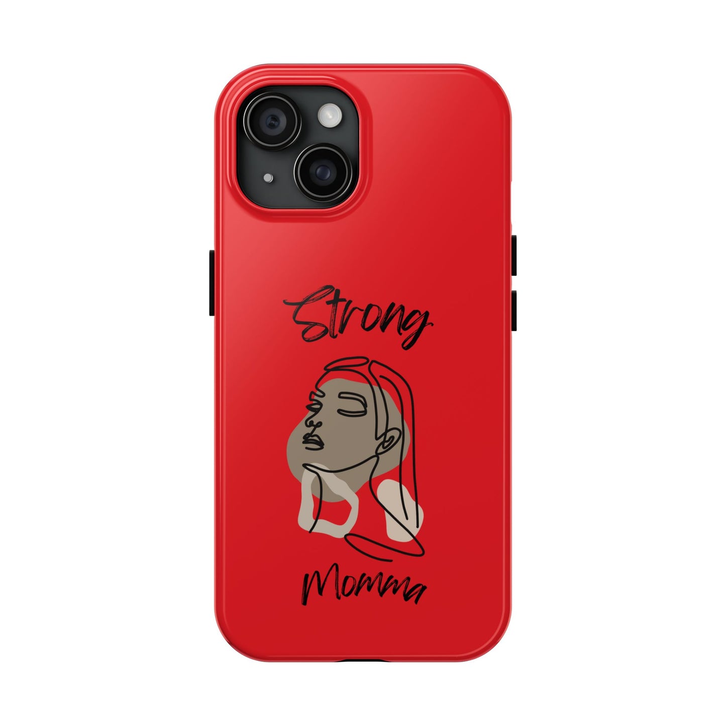 STRONG MOMMA Samsung Galaxy Tough Phone Cases (BL) Red