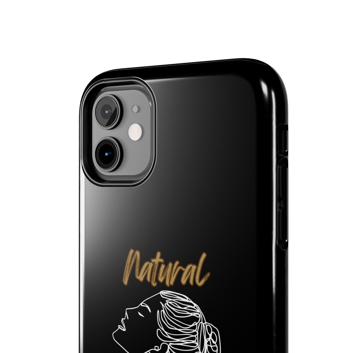 Natural Woman Wet Bun (WL) Tough Phone Cases BLACK