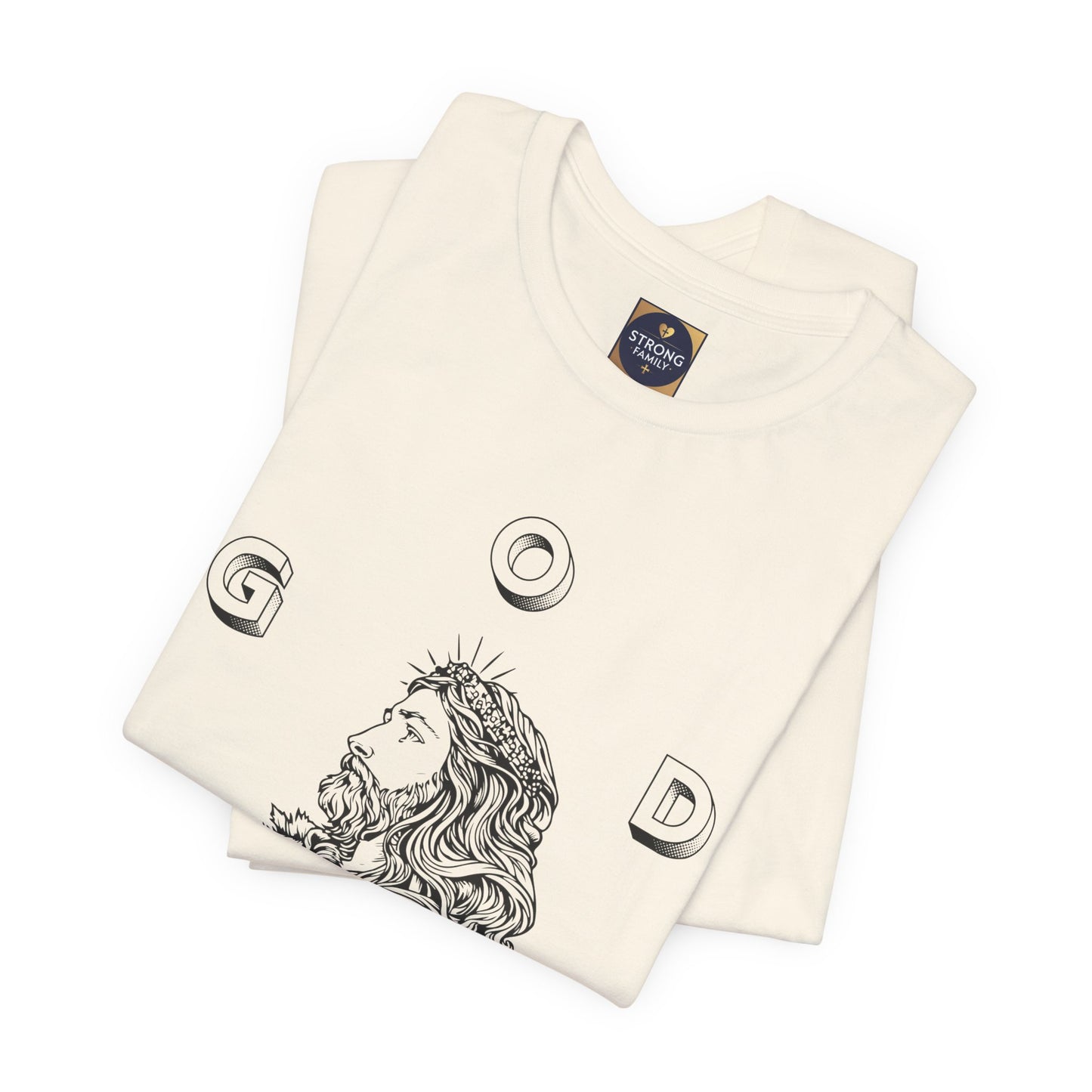 "GOD DID" —(BL) Jesus/Lion Profile