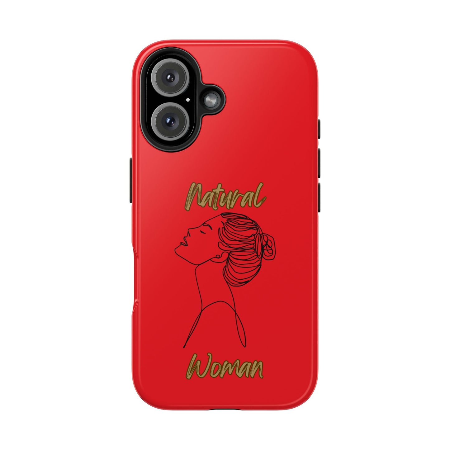 Natural Woman Wet Bun (BL) Tough Phone Cases RED