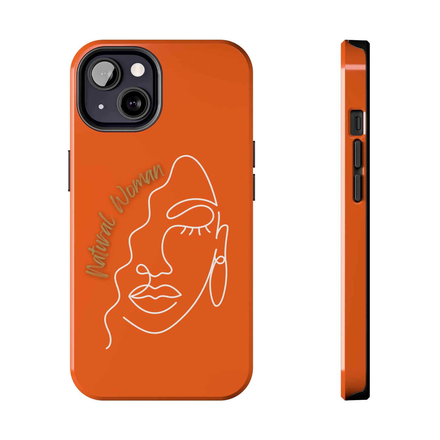 Natural Woman Half Face (WL)Tough Phone Case ORANGE