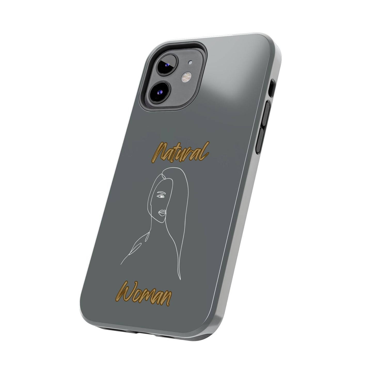 Natural Woman Covered Eye (WL)Tough Phone Cases DARK GREY