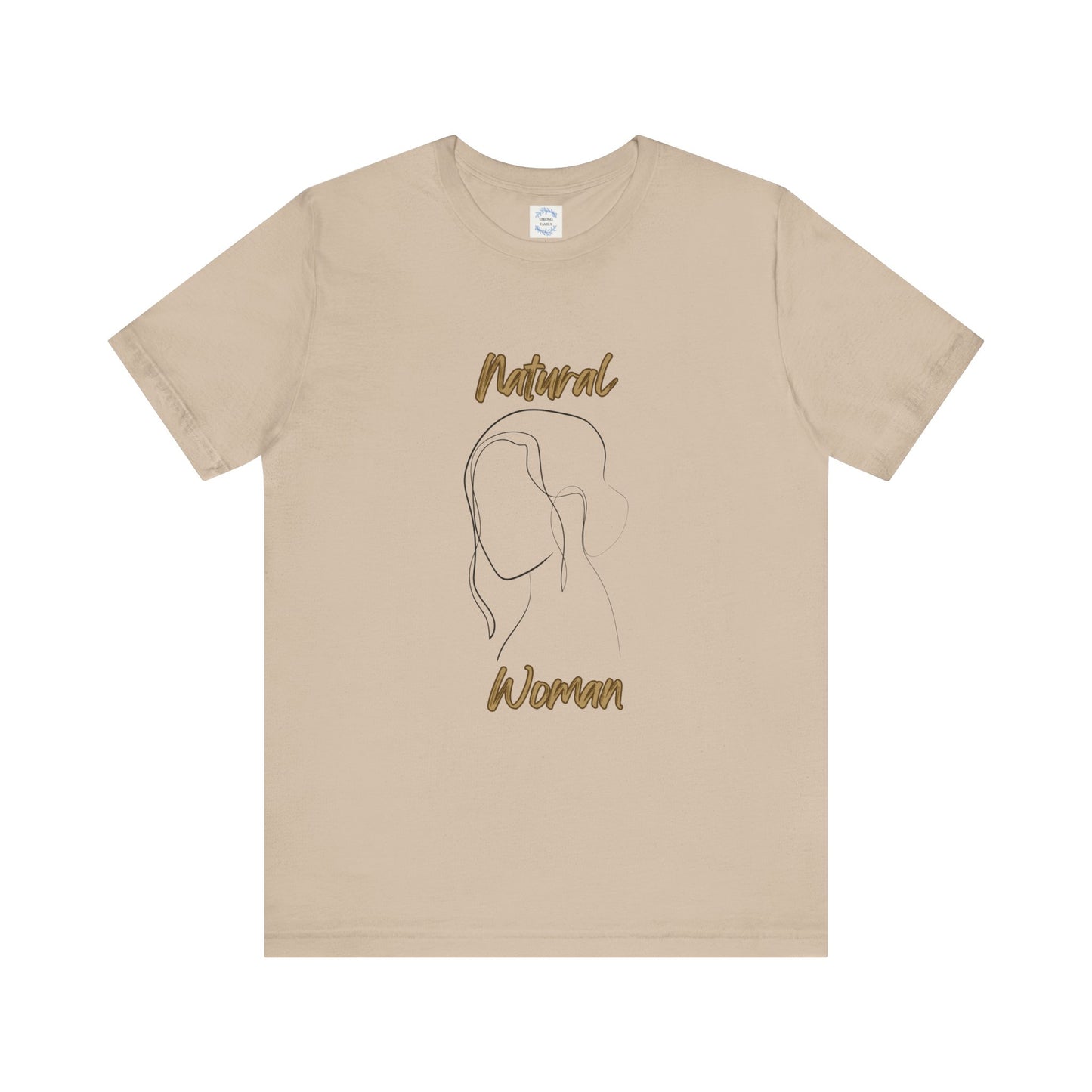 Natural Woman Hanging hair (BL) Short Sleeve T-Shirt
