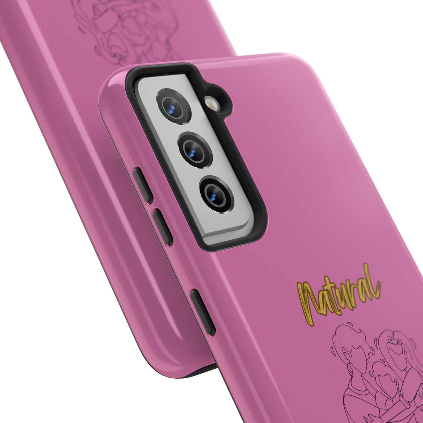 Natural Woman Bear Hugs (BL) Tough Phone Cases LIGHT PINK