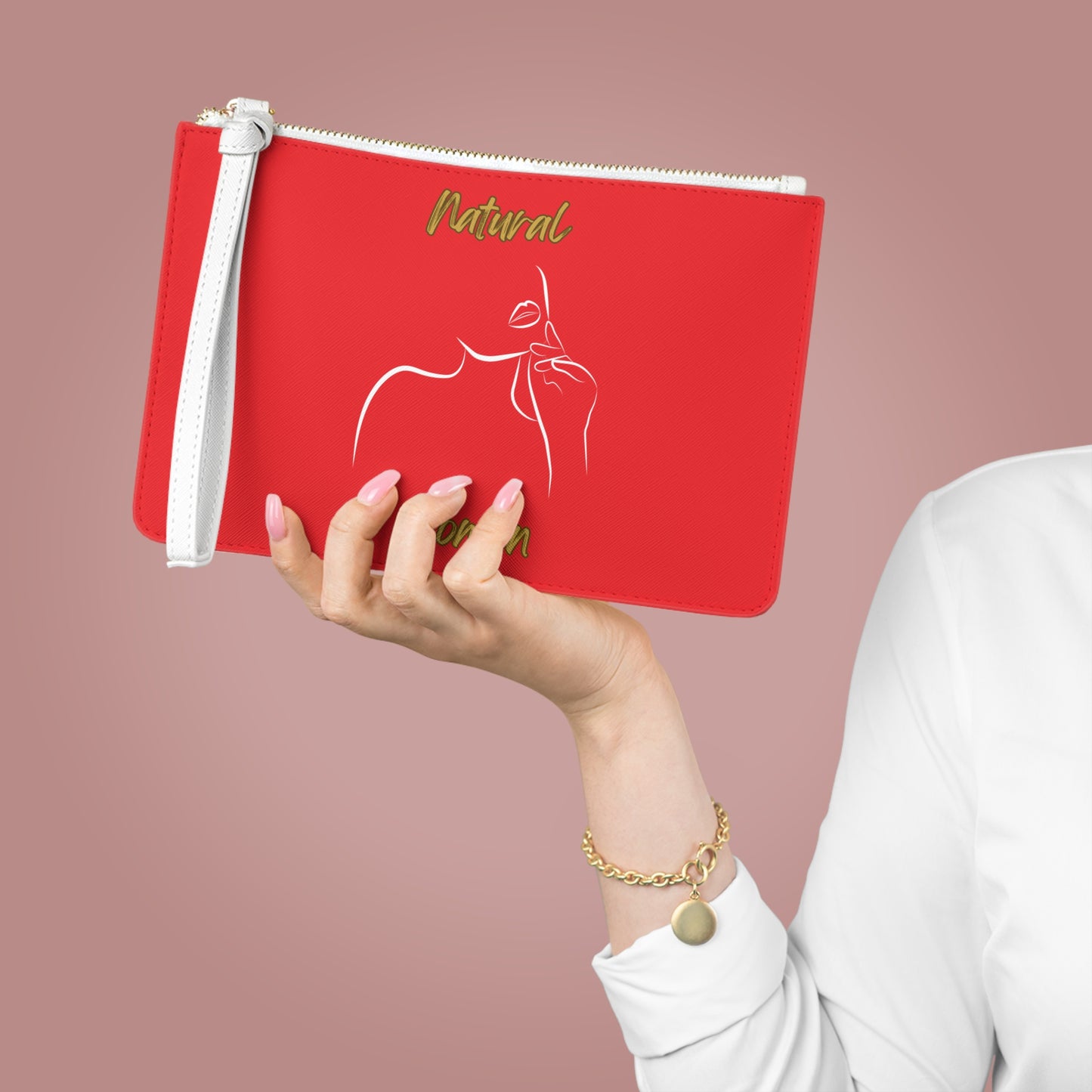 Natural Woman Chin Up (WL) Clutch Bag RED