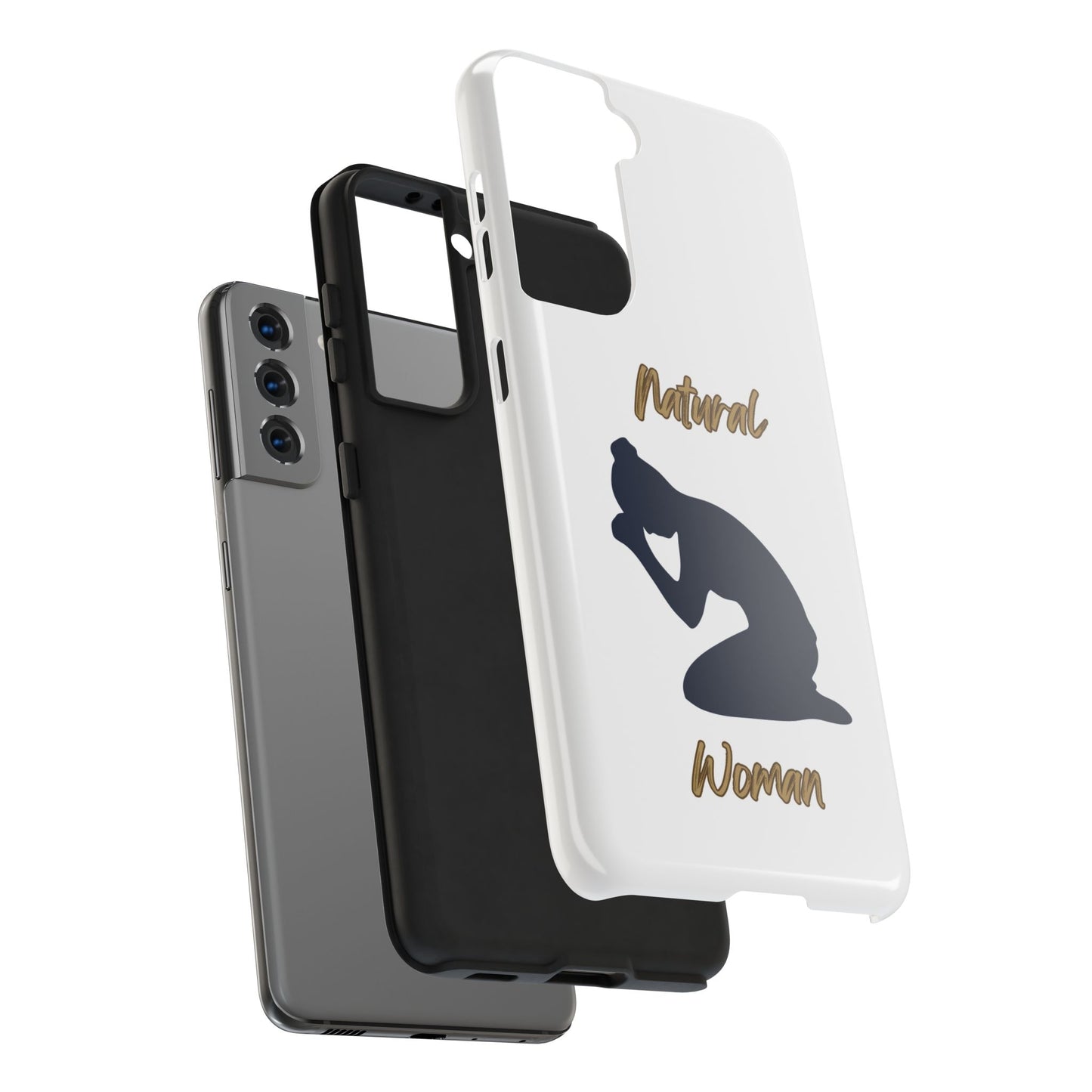 Natural Woman Pray (BL)Tough Phone Cases WHITE