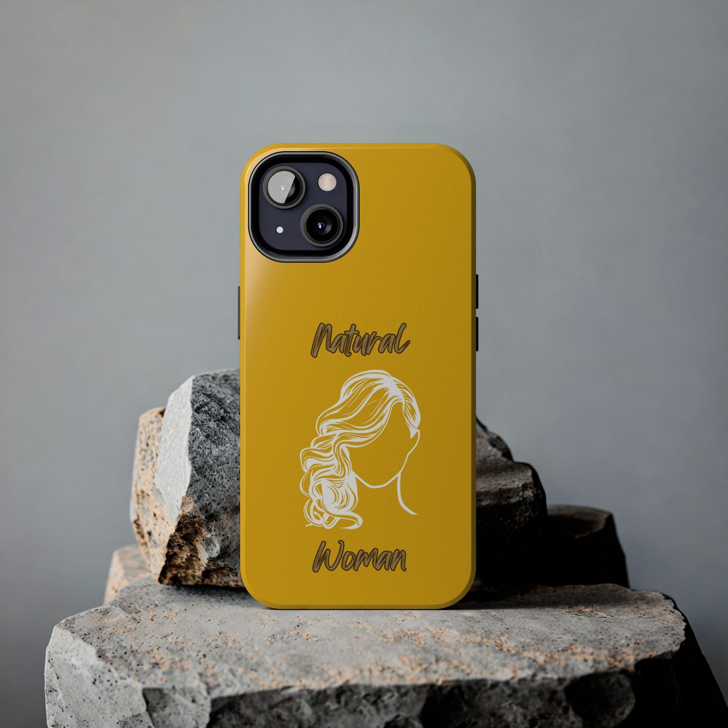 Natural Woman Long Curl (WL)Tough Phone Cases YELLOW