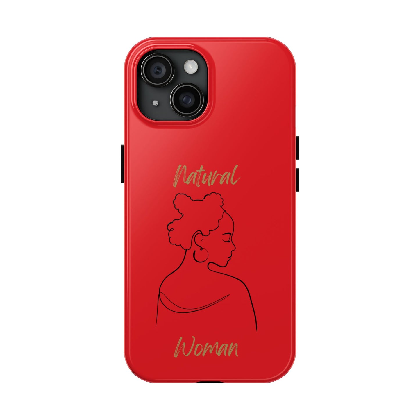 Natural Woman Twists (BL) Tough Phone Case RED