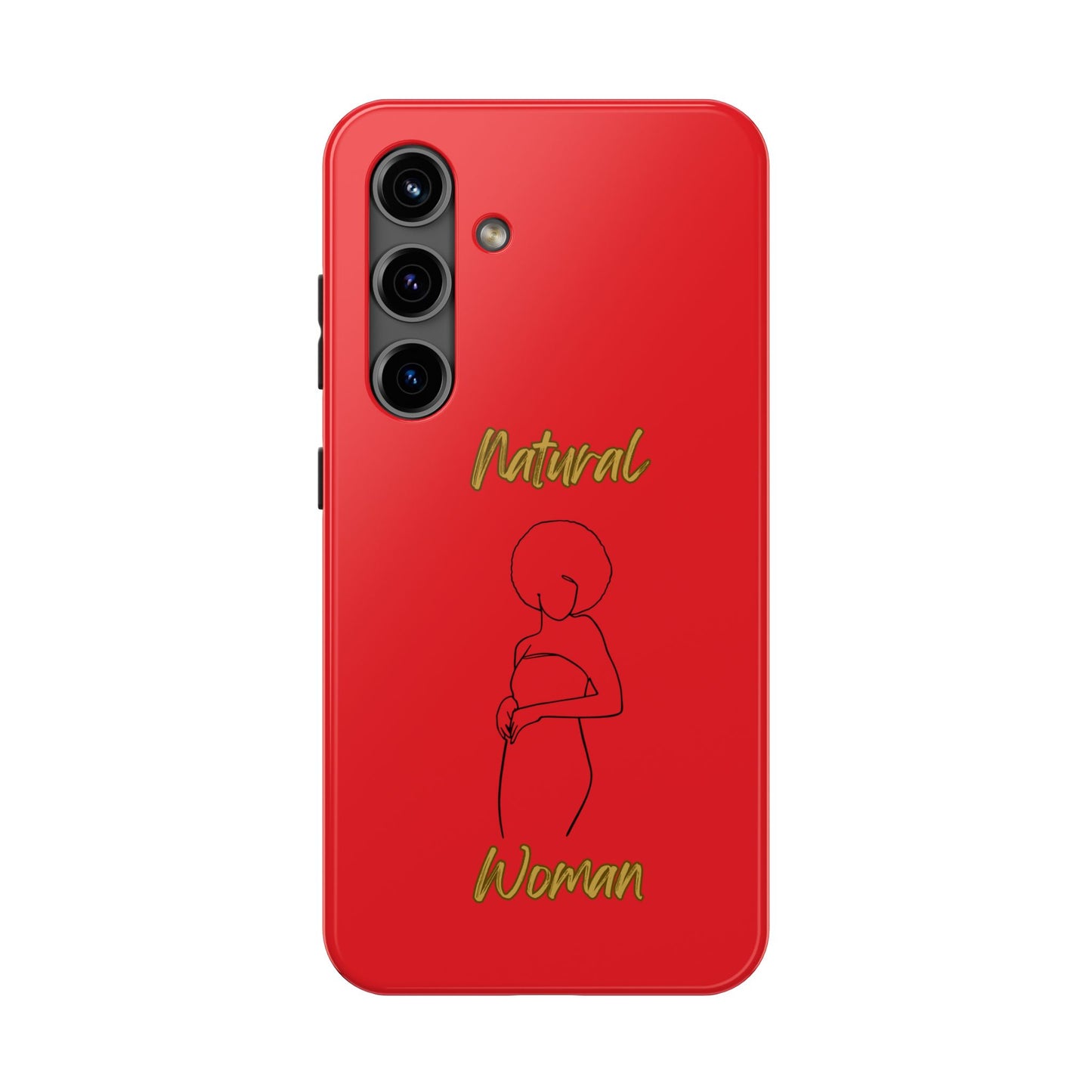 Natural Woman Sho Nuff (BL)Tough Phone Cases RED