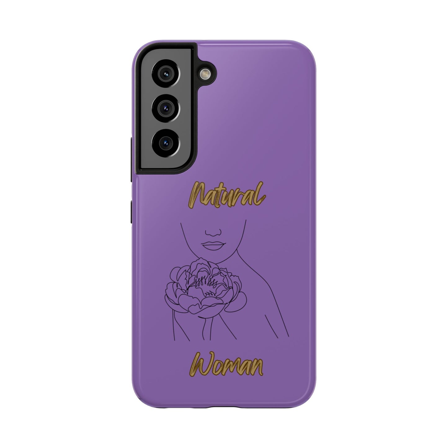Natural Woman Kissed Flower (BL)Tough Phone Cases LIGHT PURPLE