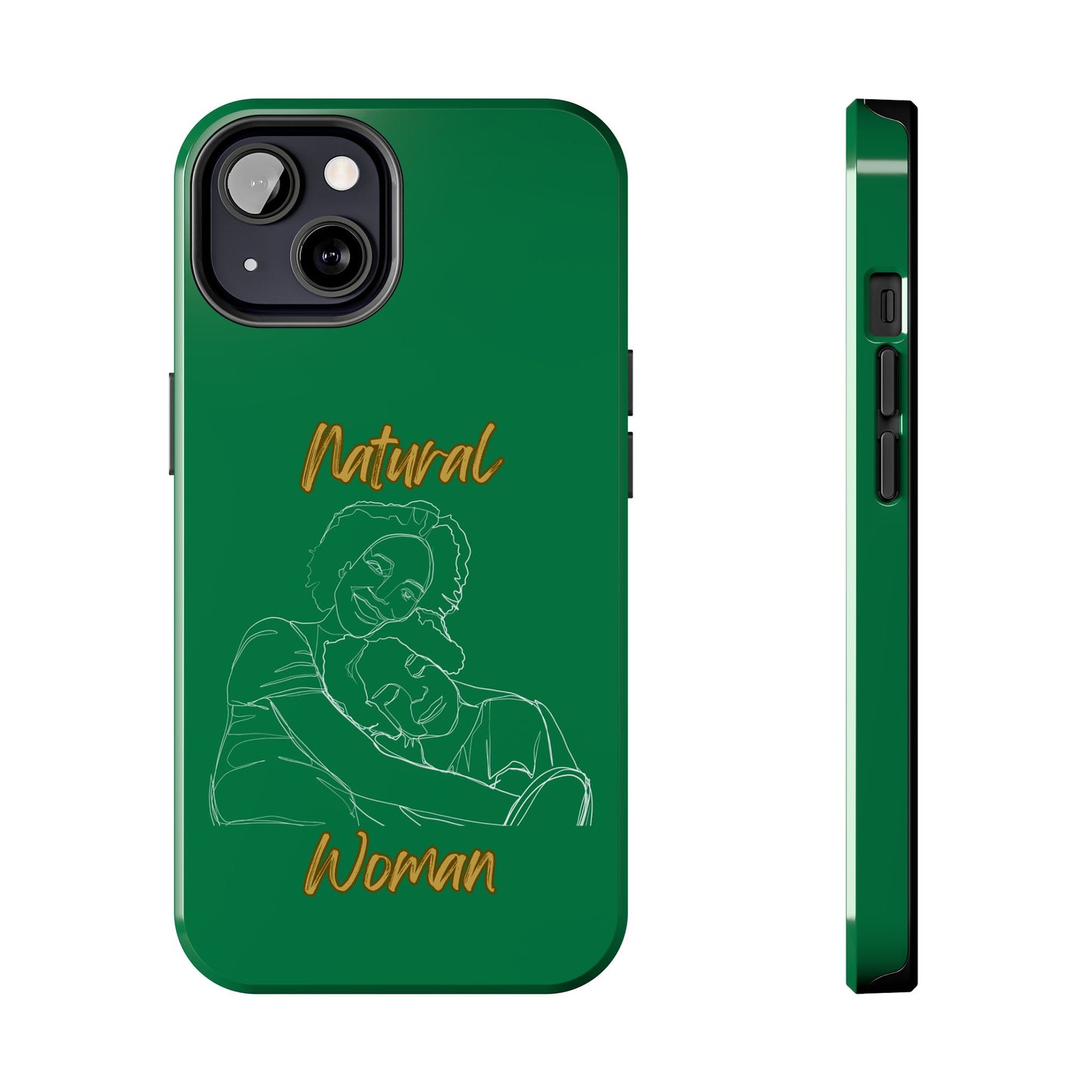 Natural Woman Loving Embrace (WL)Tough Phone Cases DARK GREEN