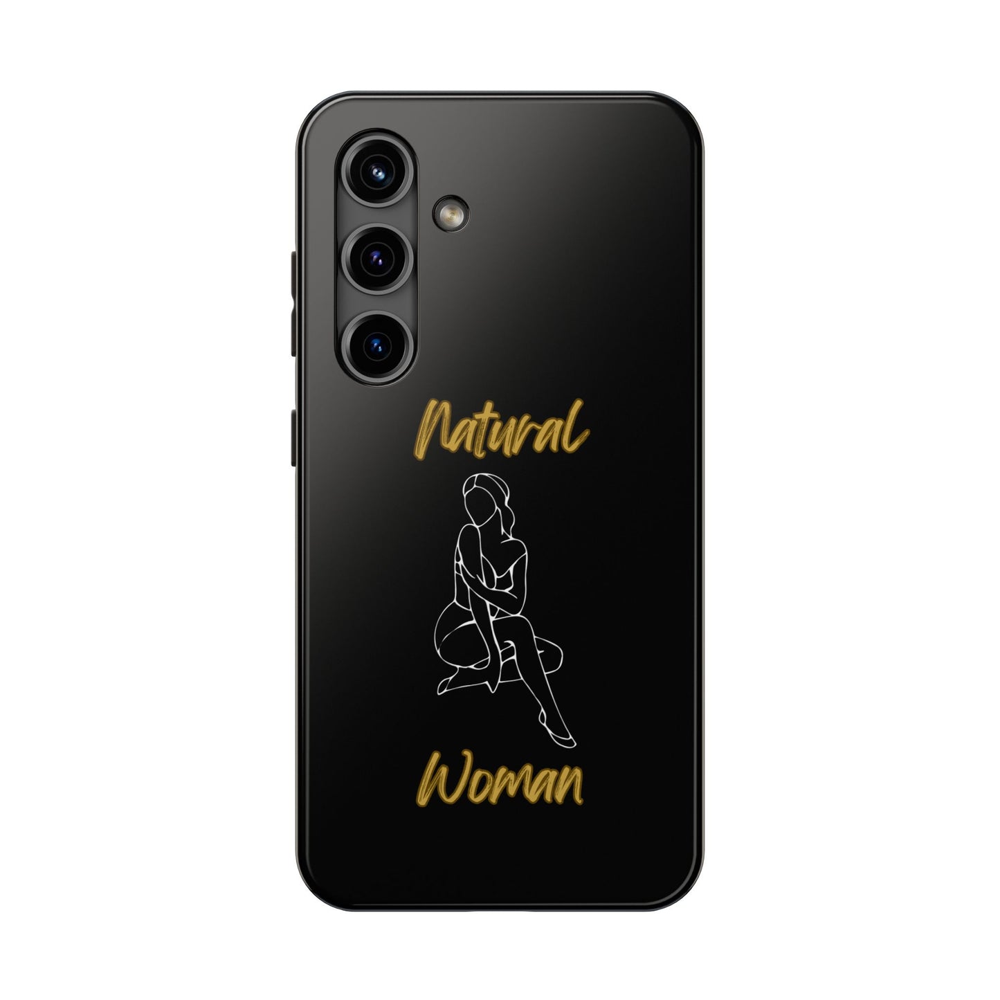 Natural Woman Shoulder Action (WL)Tough Phone Cases BLACK