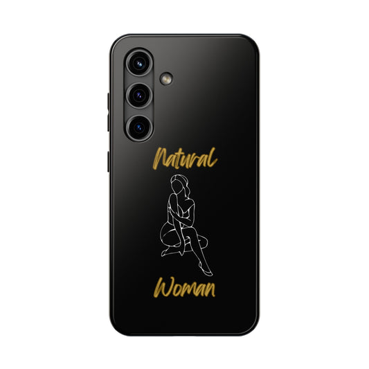 Natural Woman Shoulder Action (WL)Tough Phone Cases BLACK