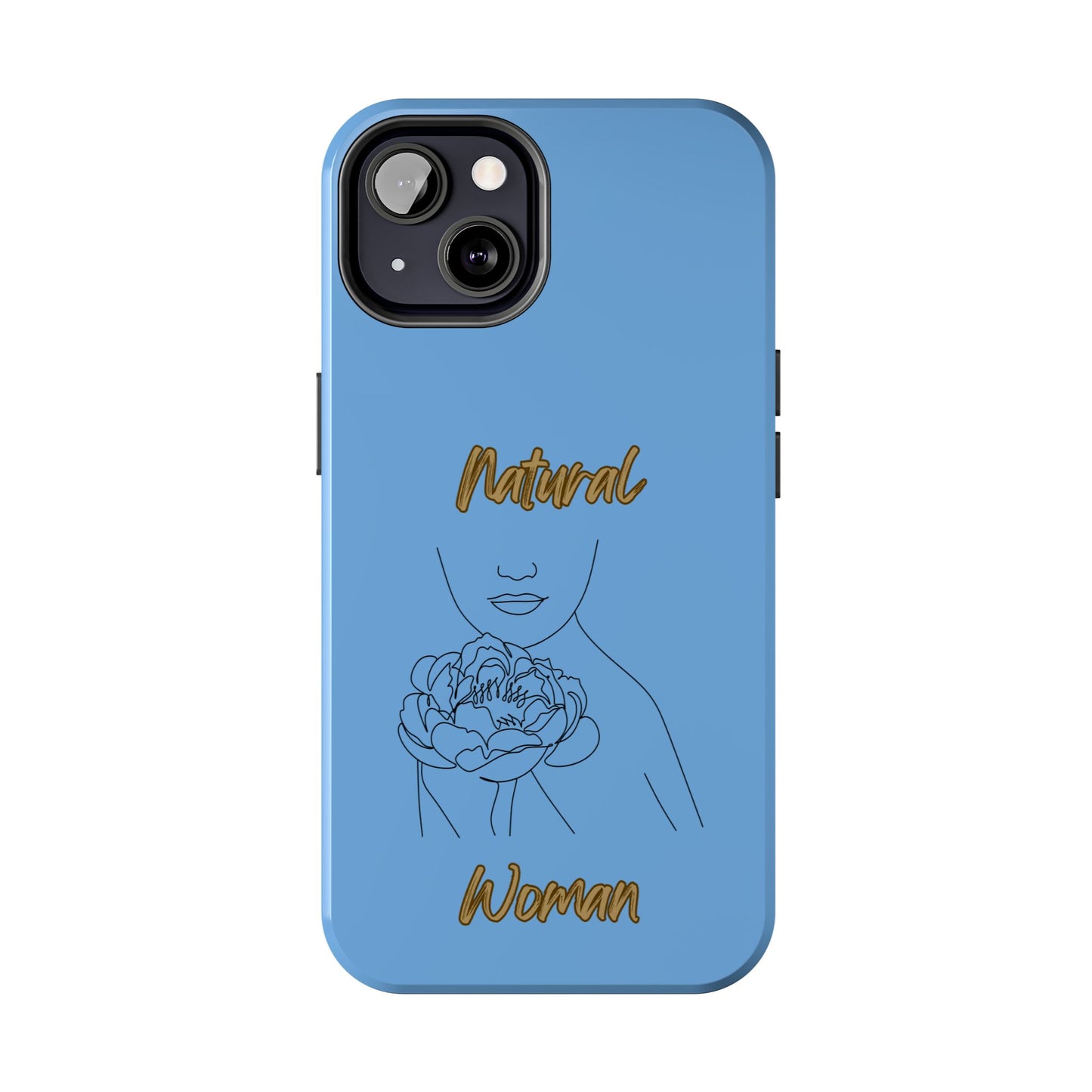 Natural Woman Kissed Flower (BL)Tough Phone Cases LIGHT BLUE