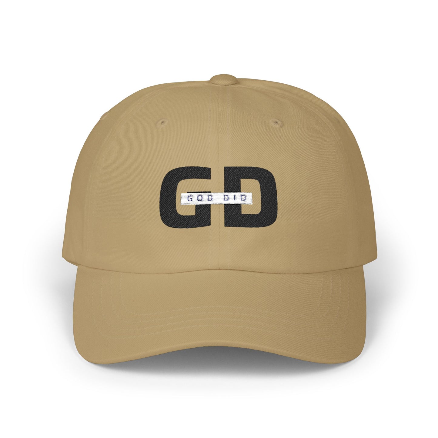 "GOD DID" (BL) Custom Embroidered Casual Cap
