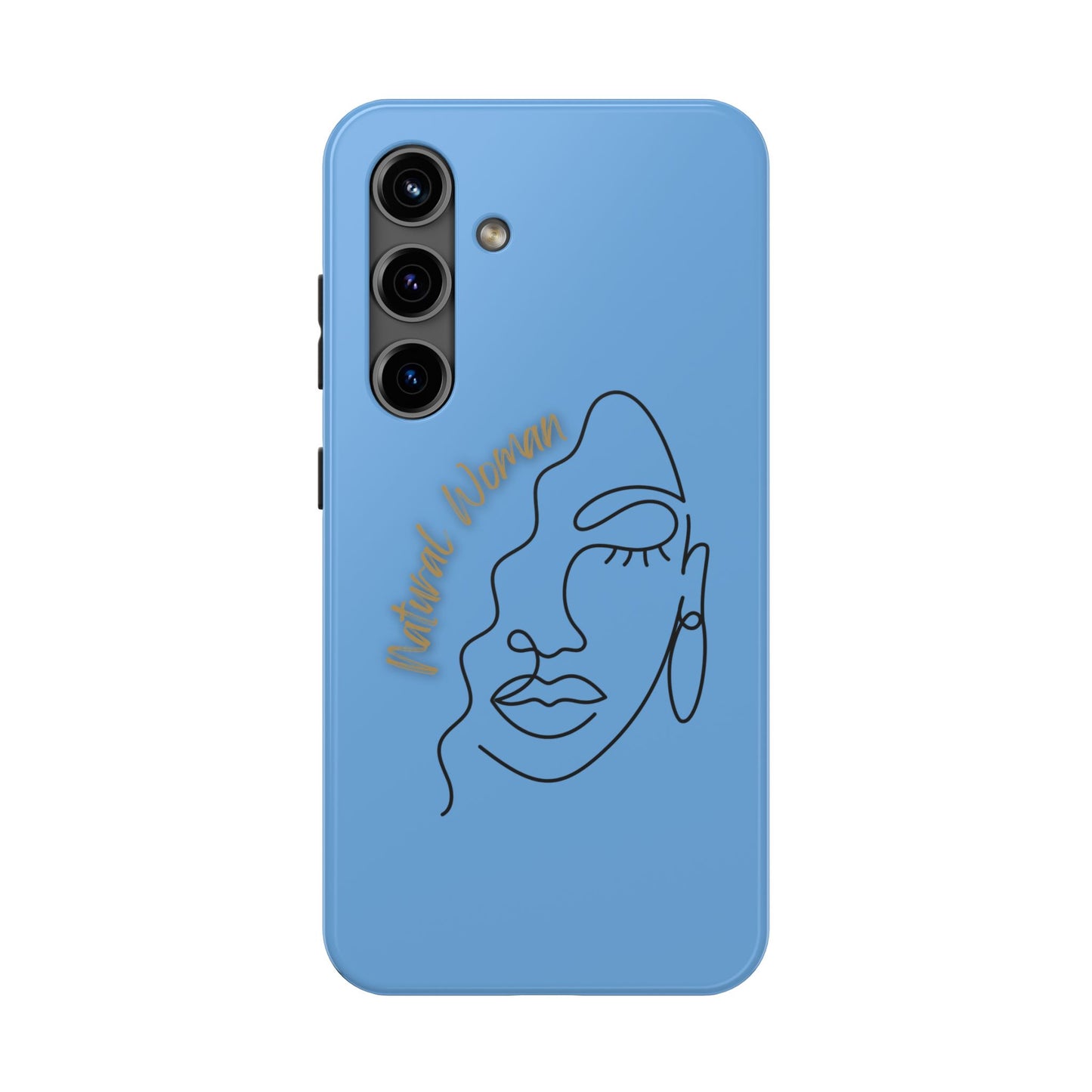 Natural Woman Half Face (BL)Tough Phone Case LIGHT BLUE