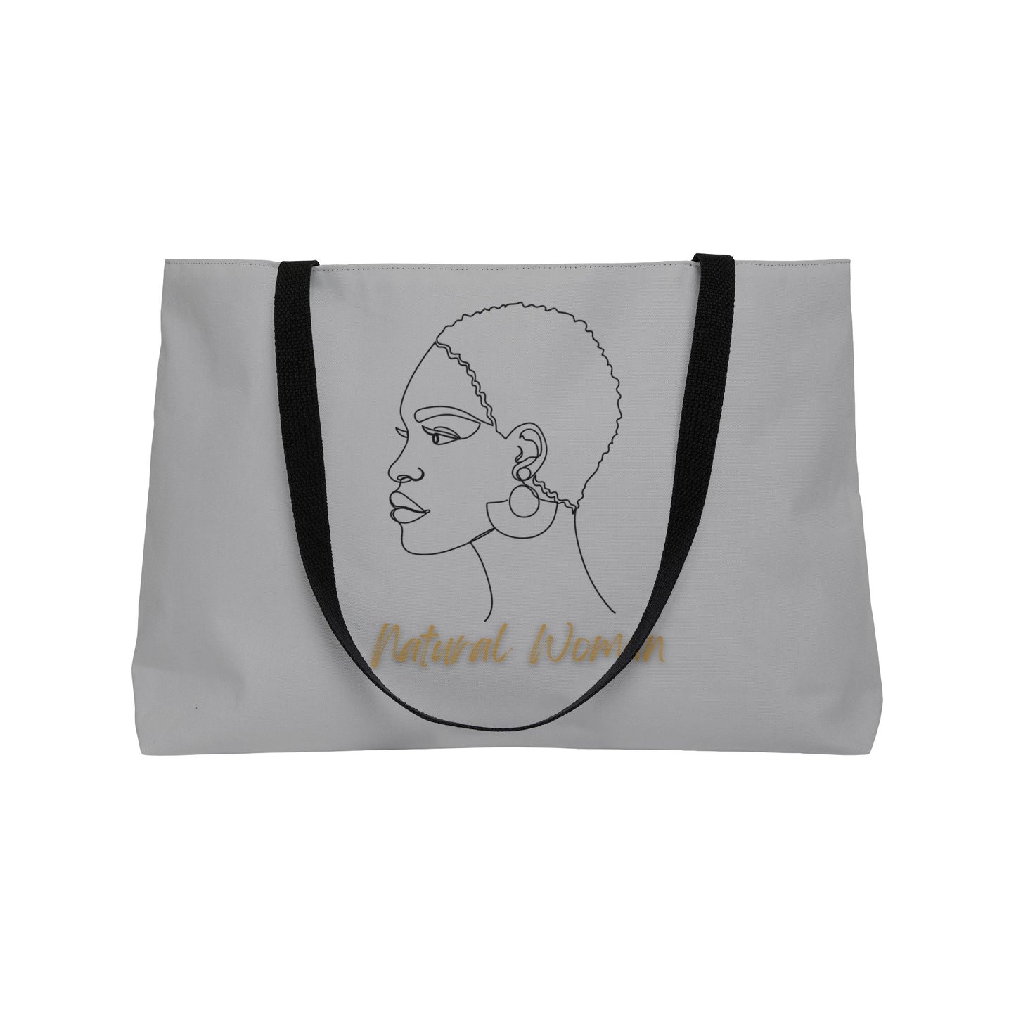 Natural Woman Finger Wave (BL) Weekender Tote Bag LIGHT GREY