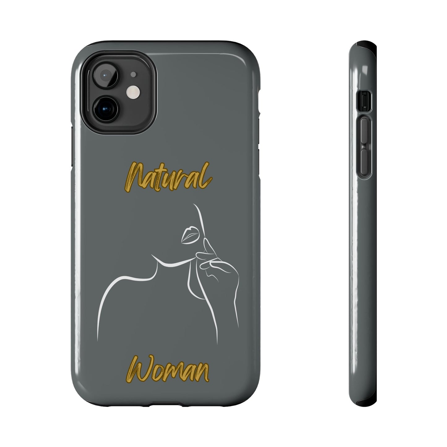 Natural Woman Chin Up (WL)Tough Phone Cases DARK GREY